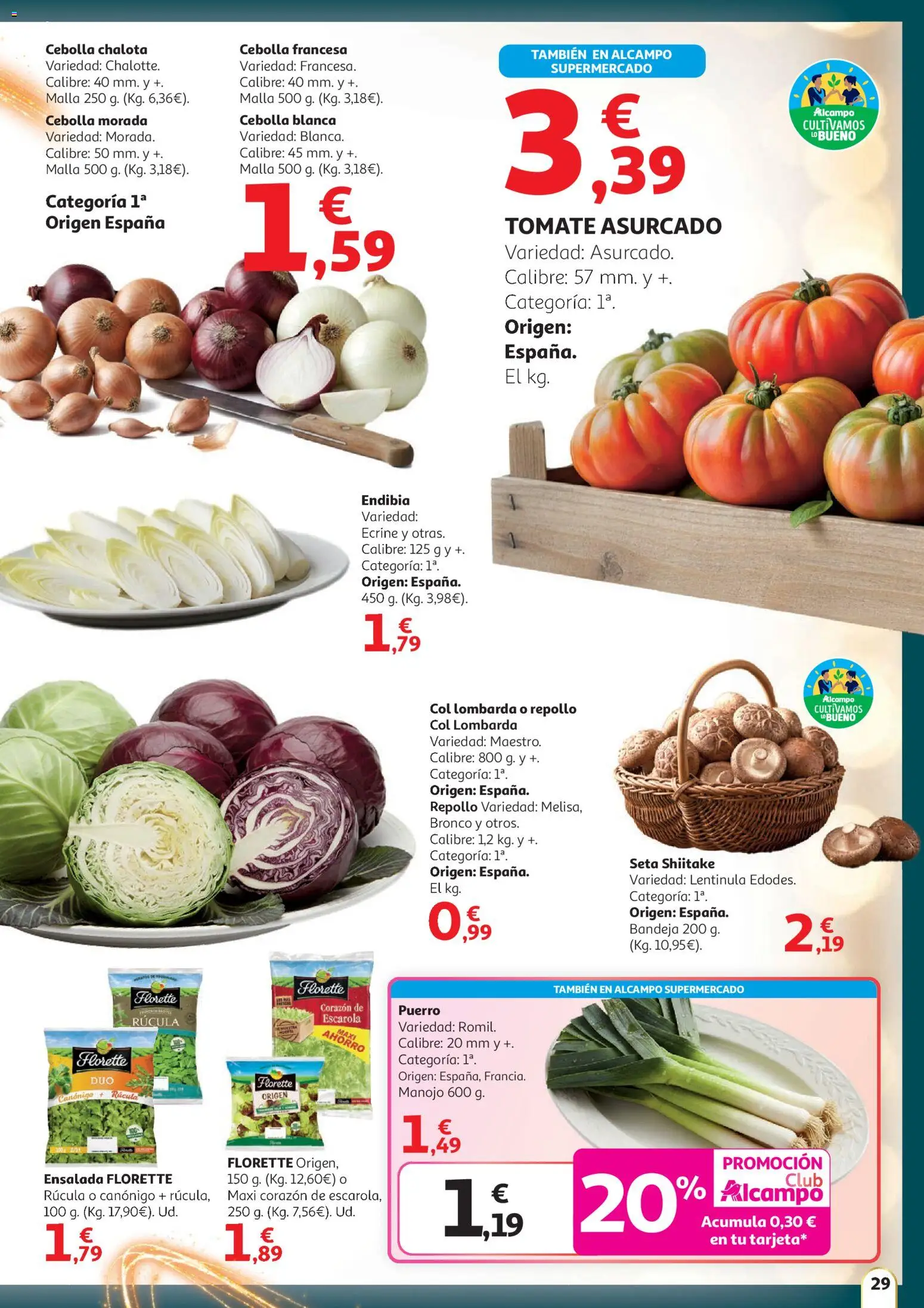 Alcampo - Hg Madrid │ válido desde el 11.12.2025 | Página: 29 | Productos: Σφουγγαρίστρα, Ensalada, Παγωμένο τσάι, Bandeja