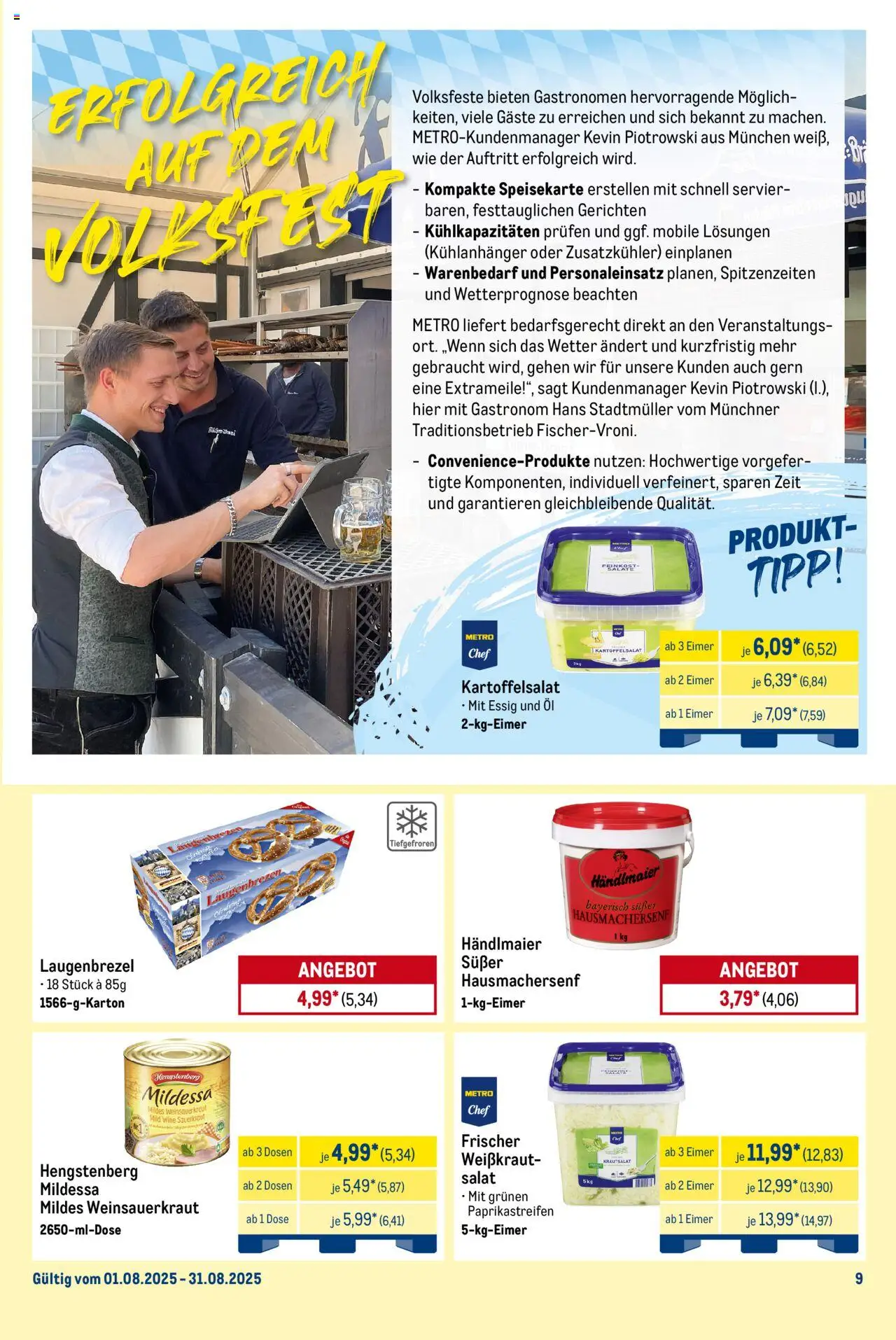 Metro Monats-Menü - gültig ab dem 01.08.2025 | Seite: 9 | Produkte: Öl, Essig, Salat