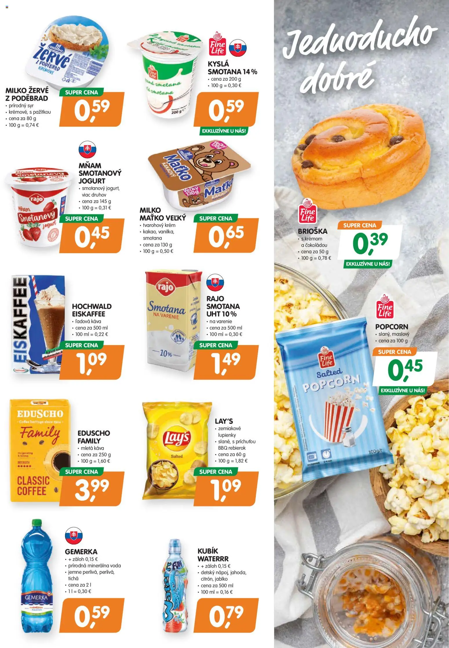 Nové Môj obchod akcie – leták je platný od 13.02.2026 | Strana: 3 | Produkty: Syr, Jogurt, Krém, Gemerka