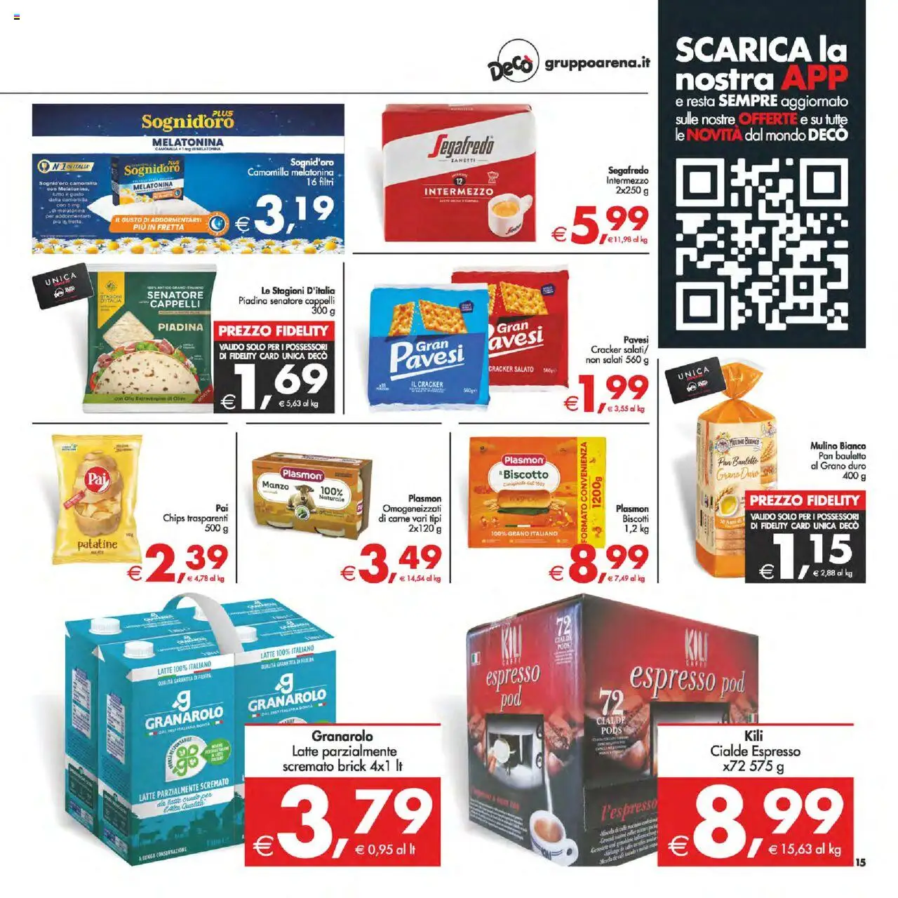 Volantino Decò del 03.10.2025 | Pagina: 15 | Prodotti: Caffè, Manzo, Piadina, Macinato