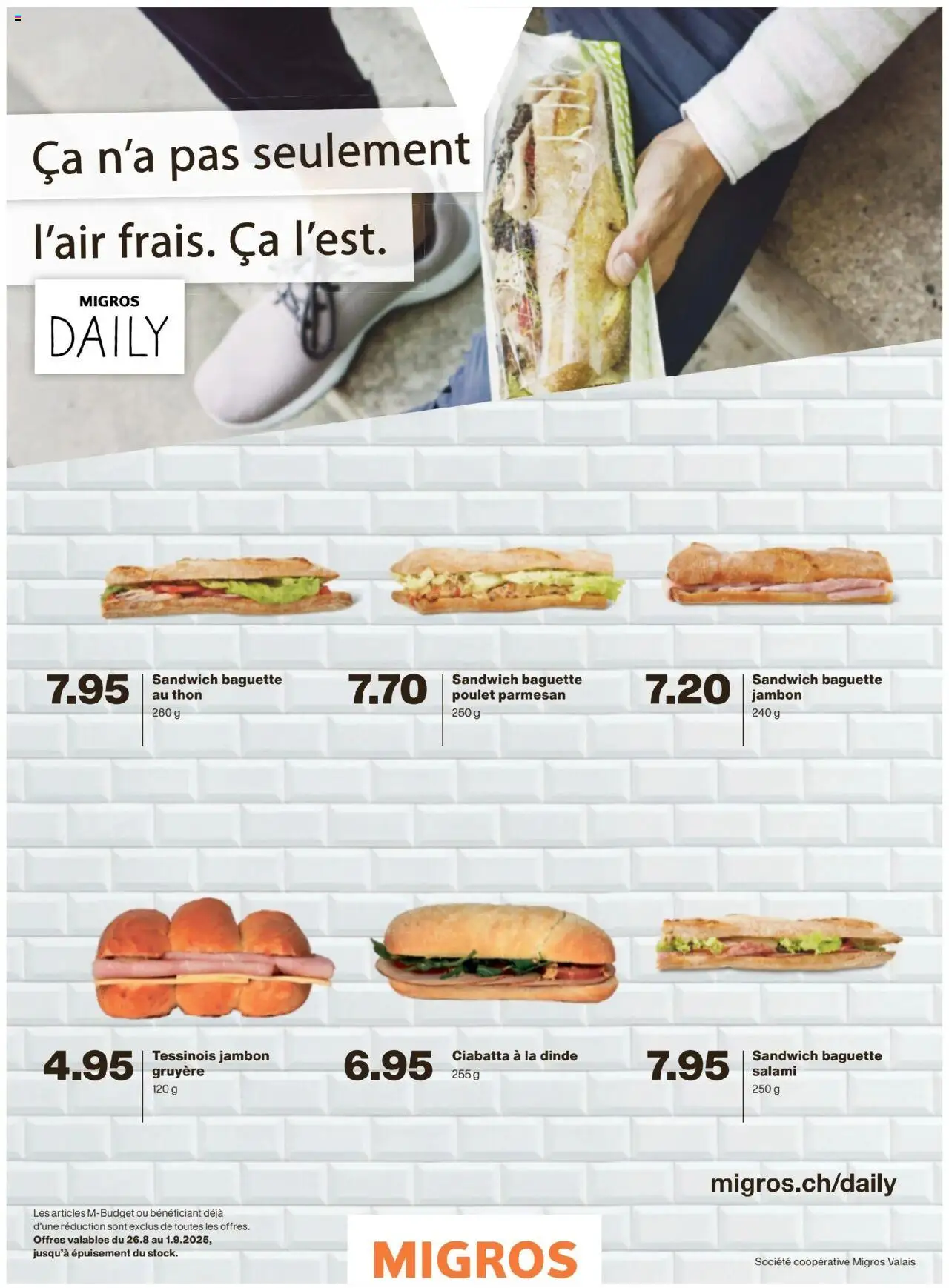 Migros - Magazin FR ab 25.08.2025 | Seite: 37 | Produkte: Baguette, Salami