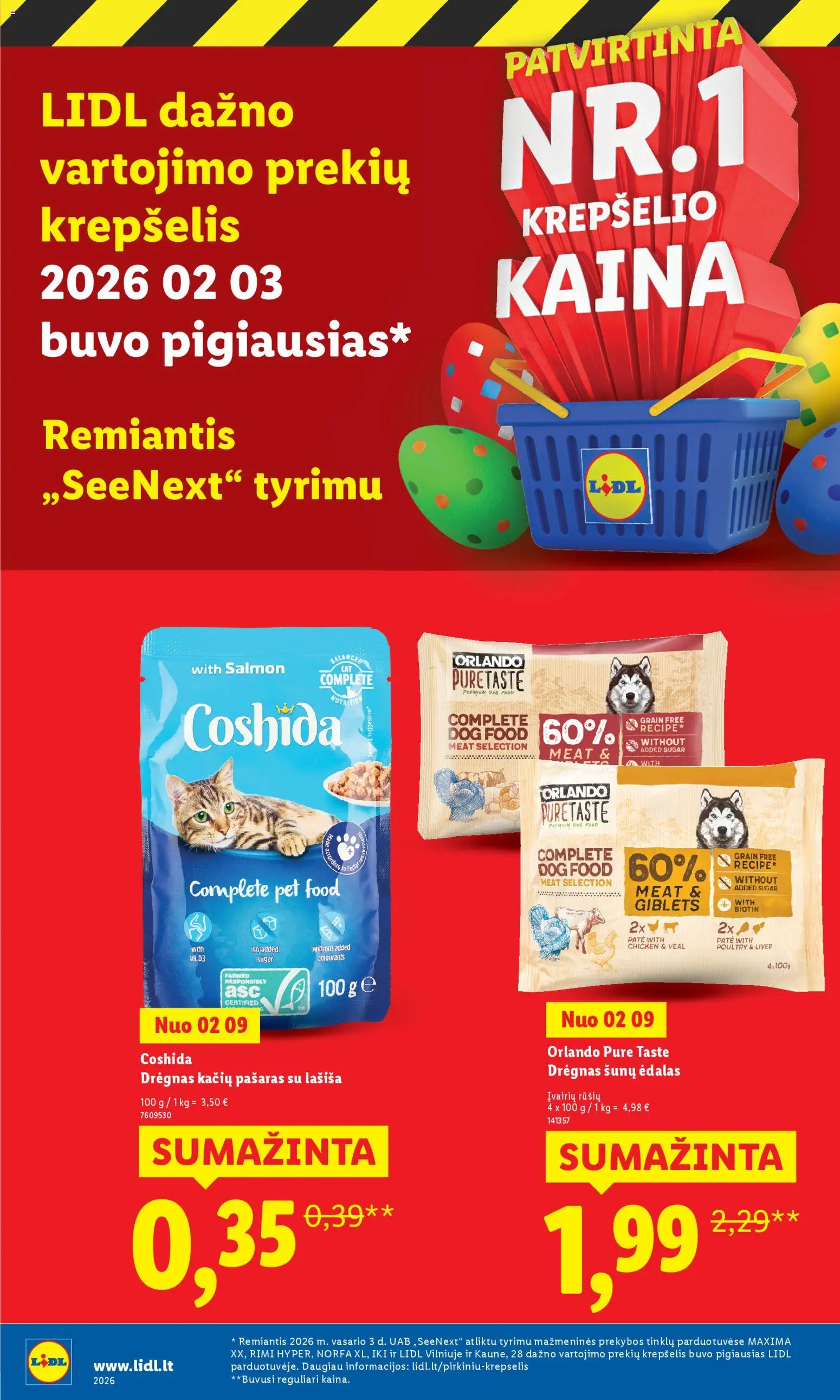 LIDL akcijos nuo 23.03.2026 | Puslapis: 36 | Prekių: Krepšelis