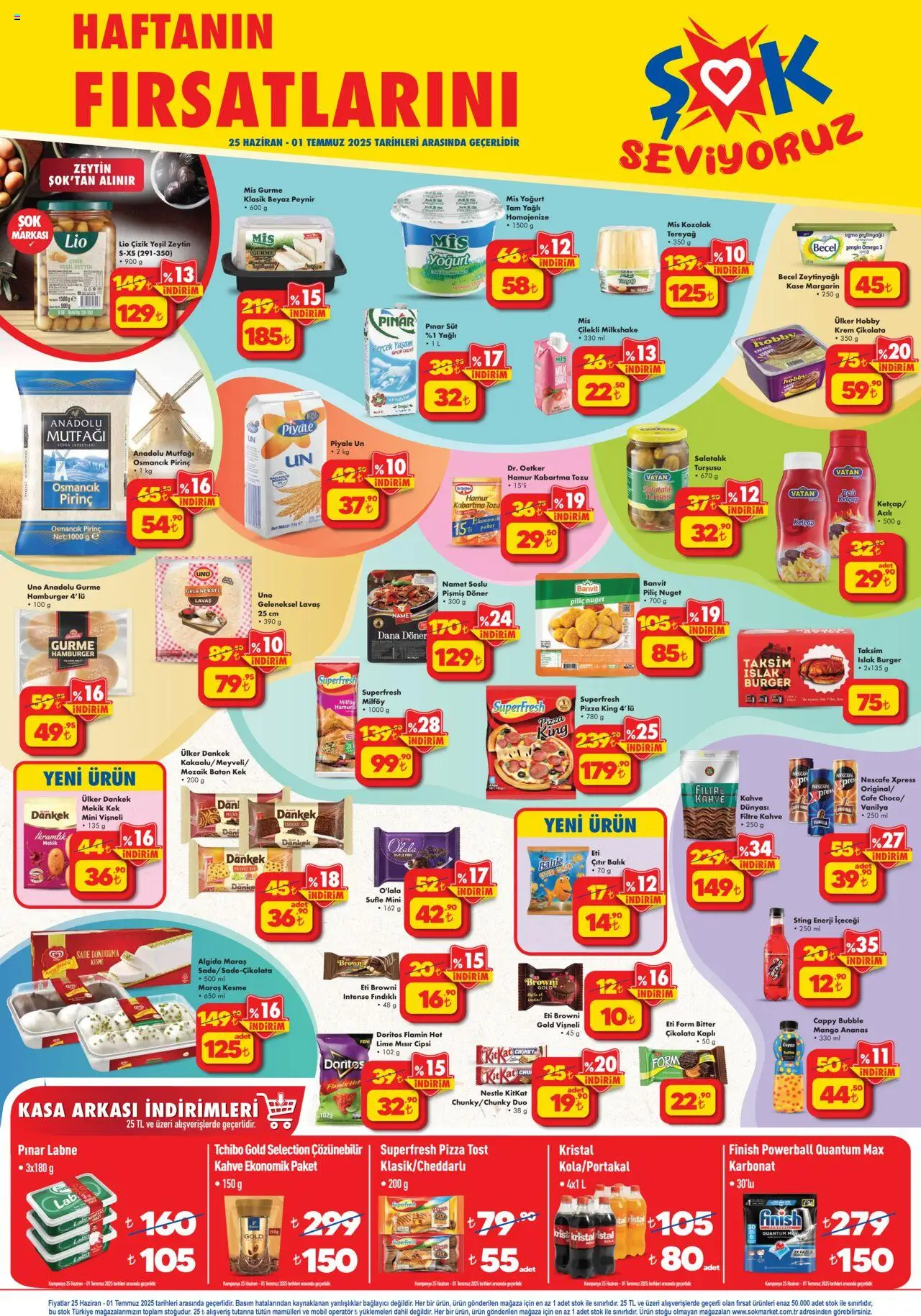 Şok Market Katalog - 25.06.2025 tarihinden itibaren geçerlidir | Sayfa: 1 | Ürünler: Döner, Pizza, Pirinç, Mango