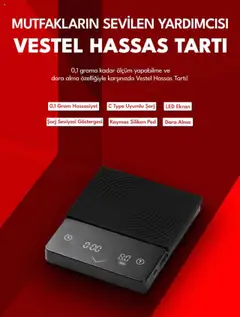 04.10.2025 tarihinden itibaren geçerli olan Vestel kataloğu önizlemesi | Sayfa: 16 | Ürünler: Tartı