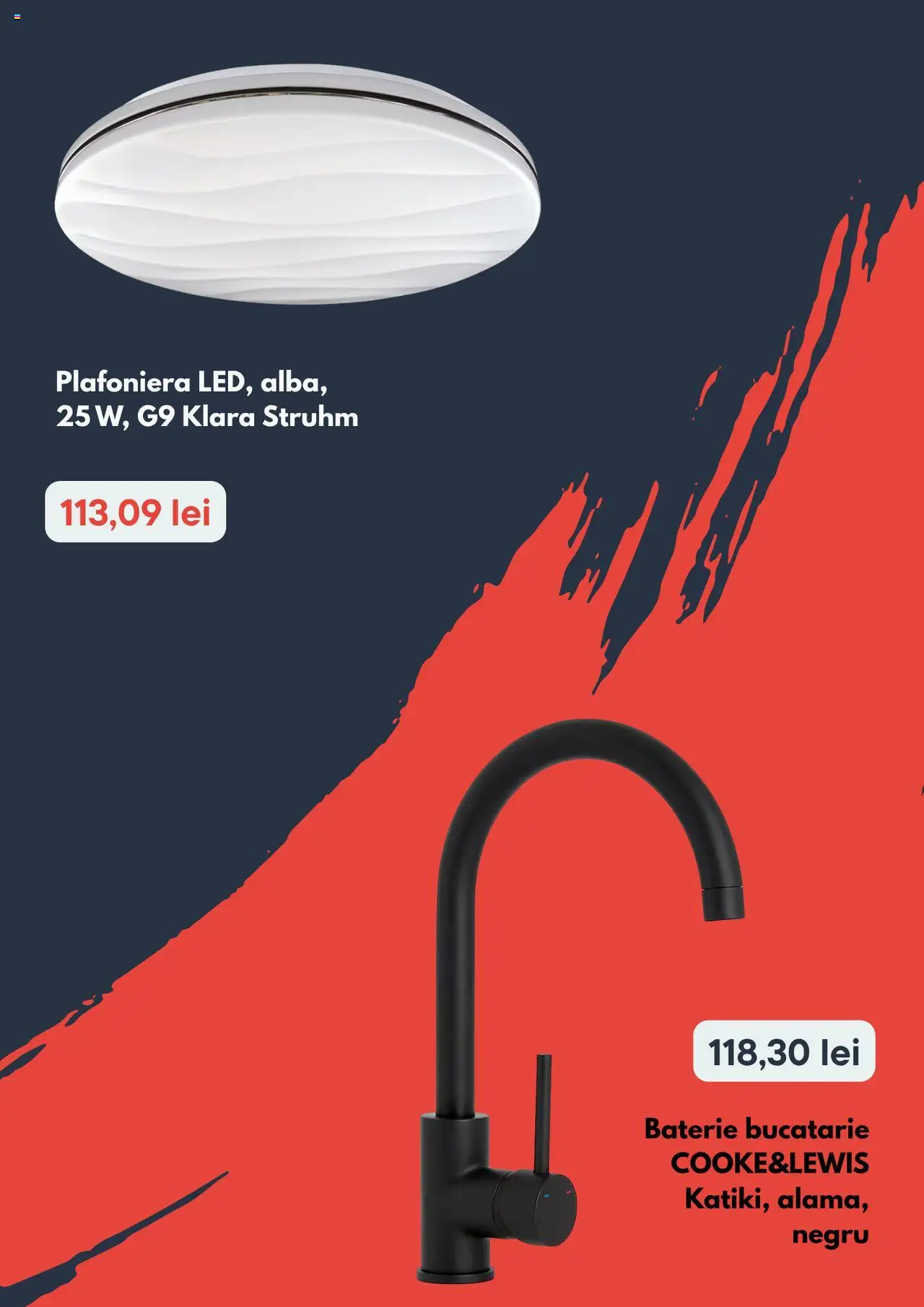 Noul catalog Brico Depot – valabil de la 16.10.2025 | Pagină: 5 | Produse: Baterie bucătărie, Plafonieră, Bucătărie, Baterie