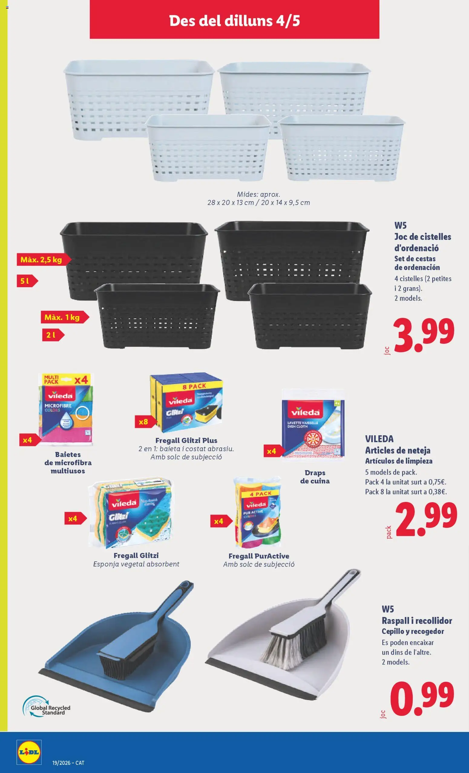 Lidl folleto de bazar │ válido desde el 04.05.2026 | Página: 18 | Productos: Esponja, Cepillo