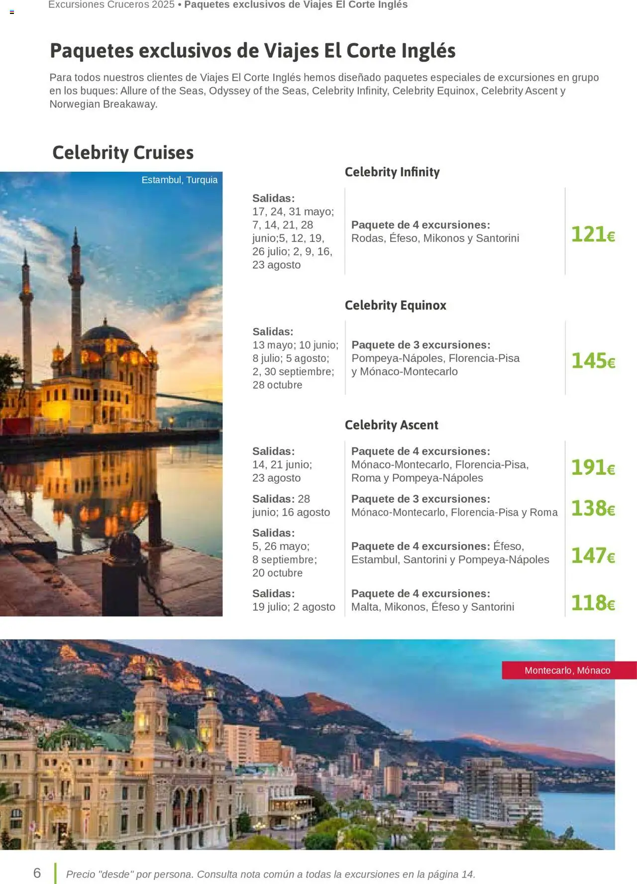 Viajes El Corte Inglés Excursiones Cruceros │ válido desde el 27.03.2025 | Página: 6
