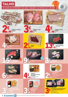 Pré-visualização E.Leclerc folheto válido de 23.10.2025 | Página: 6 | Produtos: Frango, Hambúrguer, Queijo, Lombo