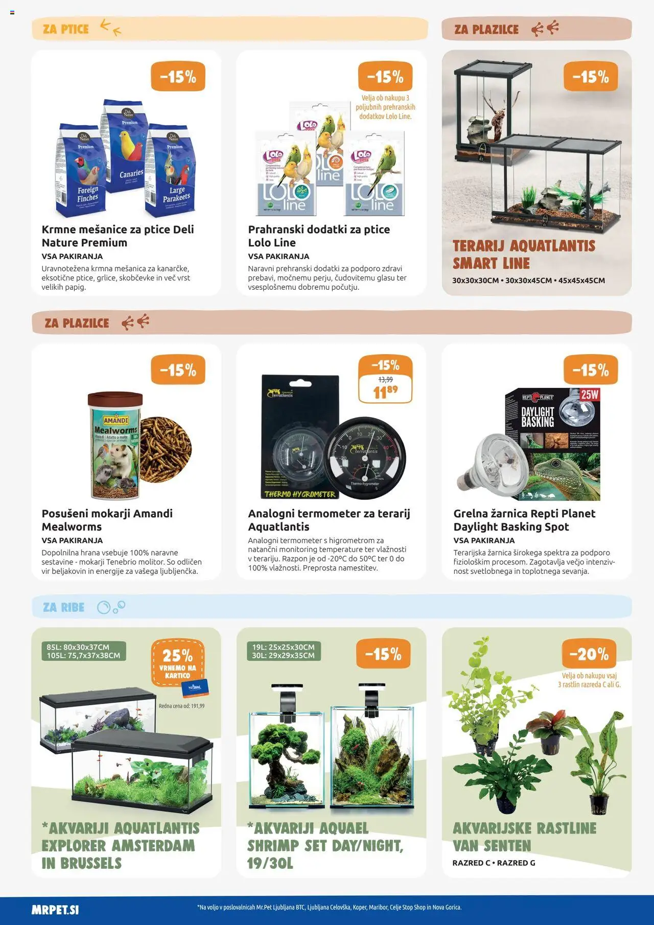 Novi Mr. Pet katalog ponudbe – veljaven od 01.10.2025 | Stran: 14 | Izdelki: Termometer, Ribe