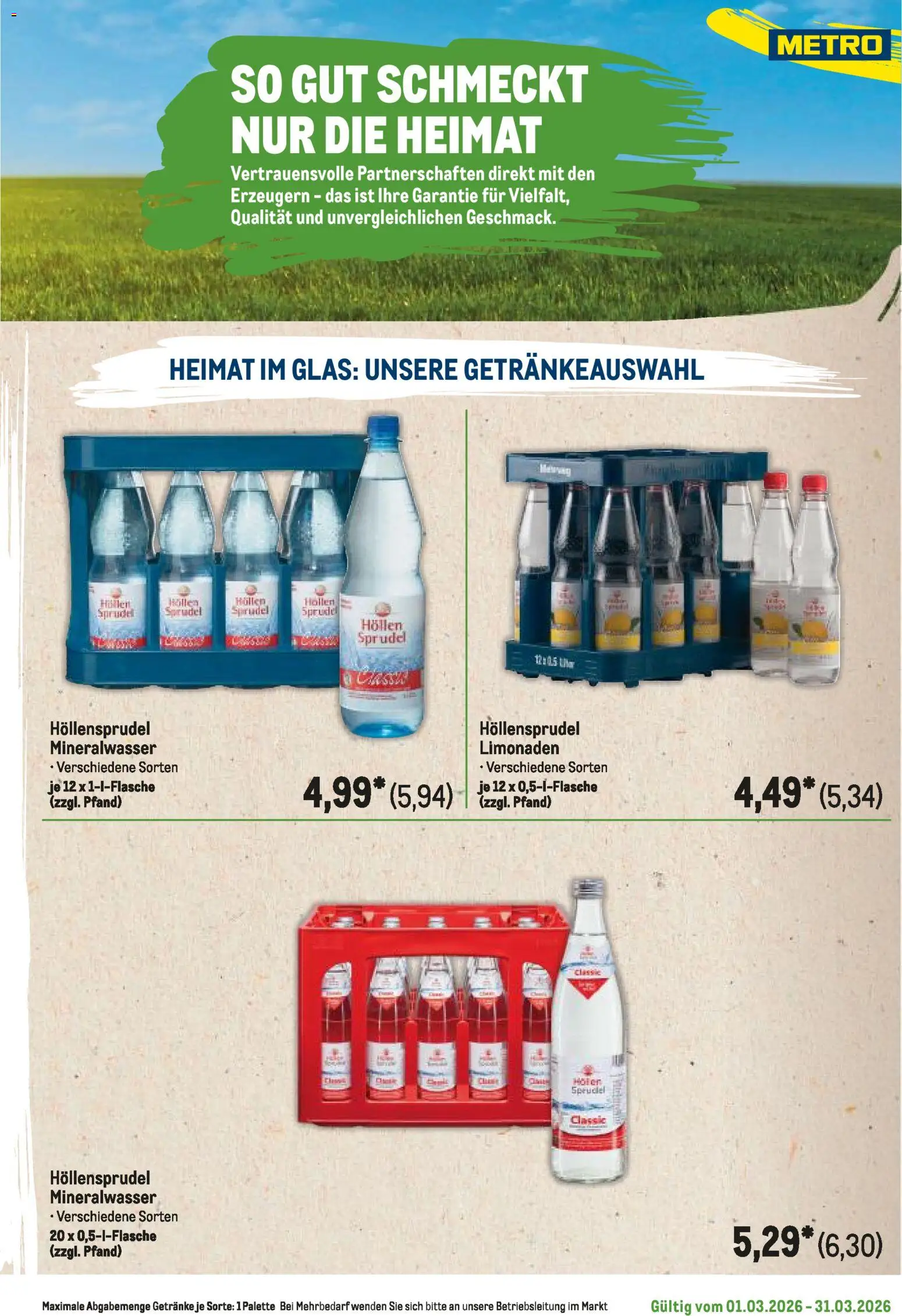 Metro Regionaler Flyer – gültig ab 01.03.2026 | Seite: 67 | Produkte: Mineralwasser