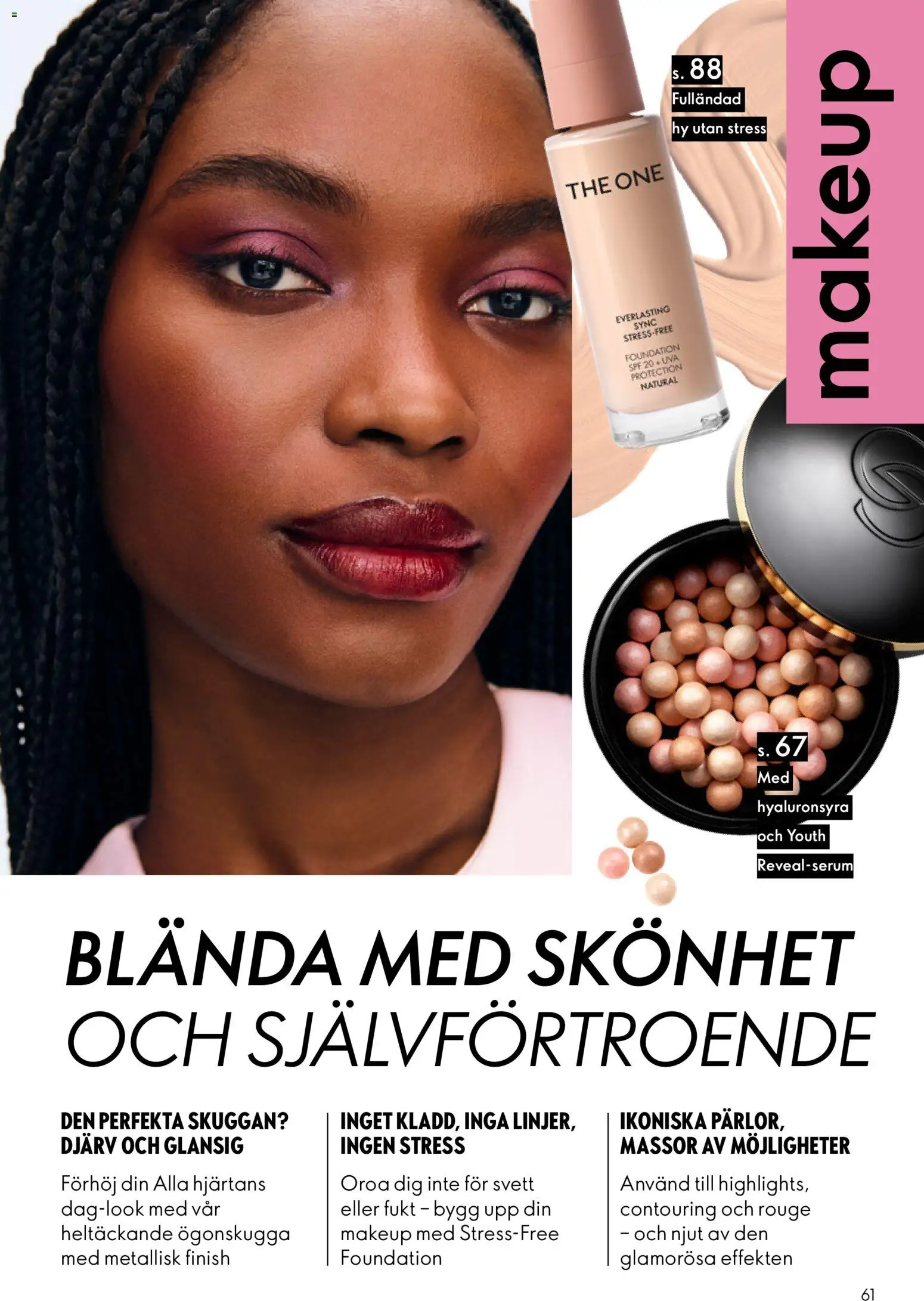 Oriflame reklamblad aktuell från 28.01.2026 | Sida: 61 | Produkter: Rouge, Foundation, Serum