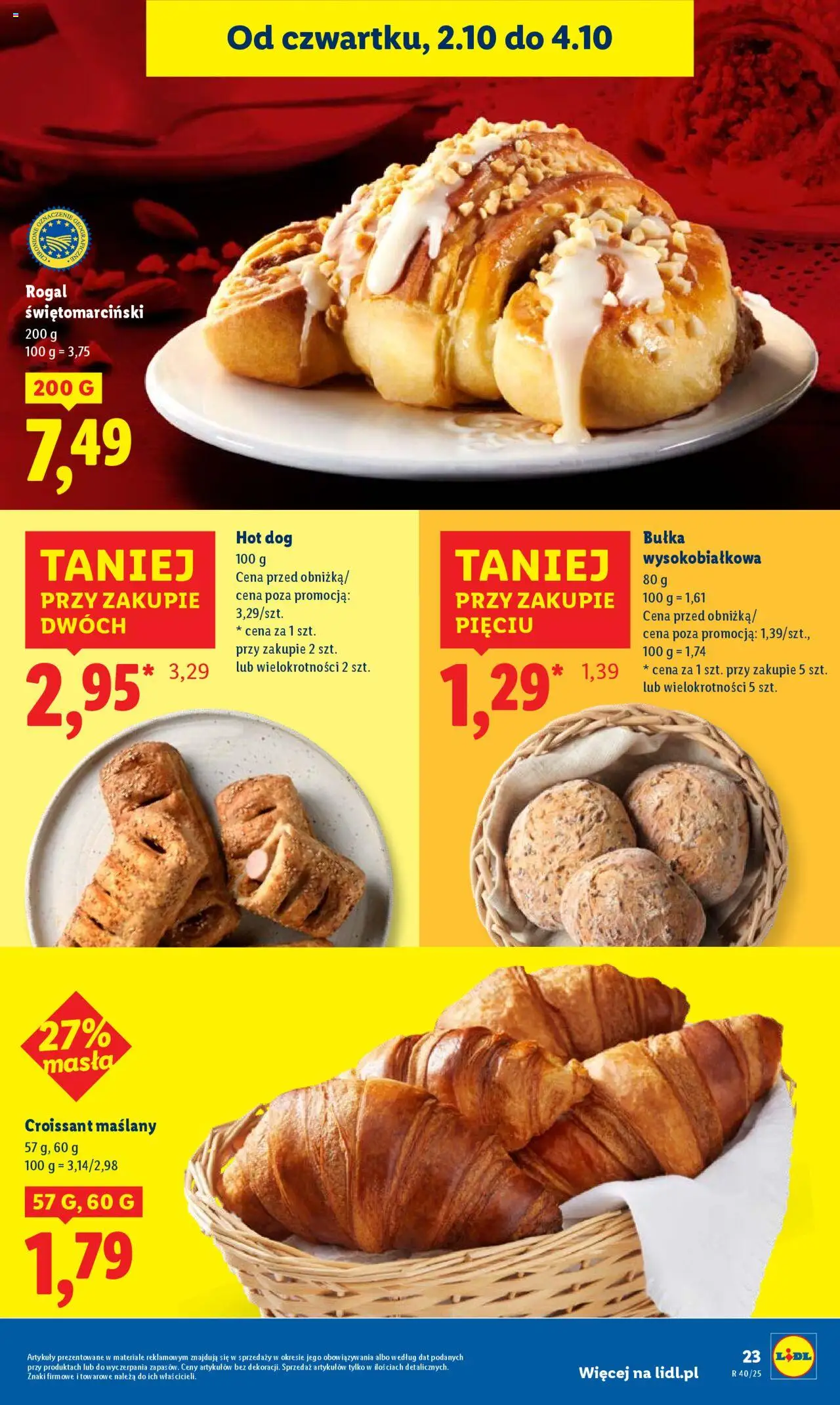 Lidl Gazetka od 02.10.2025 | Strona: 27 | Produkty: Bułka