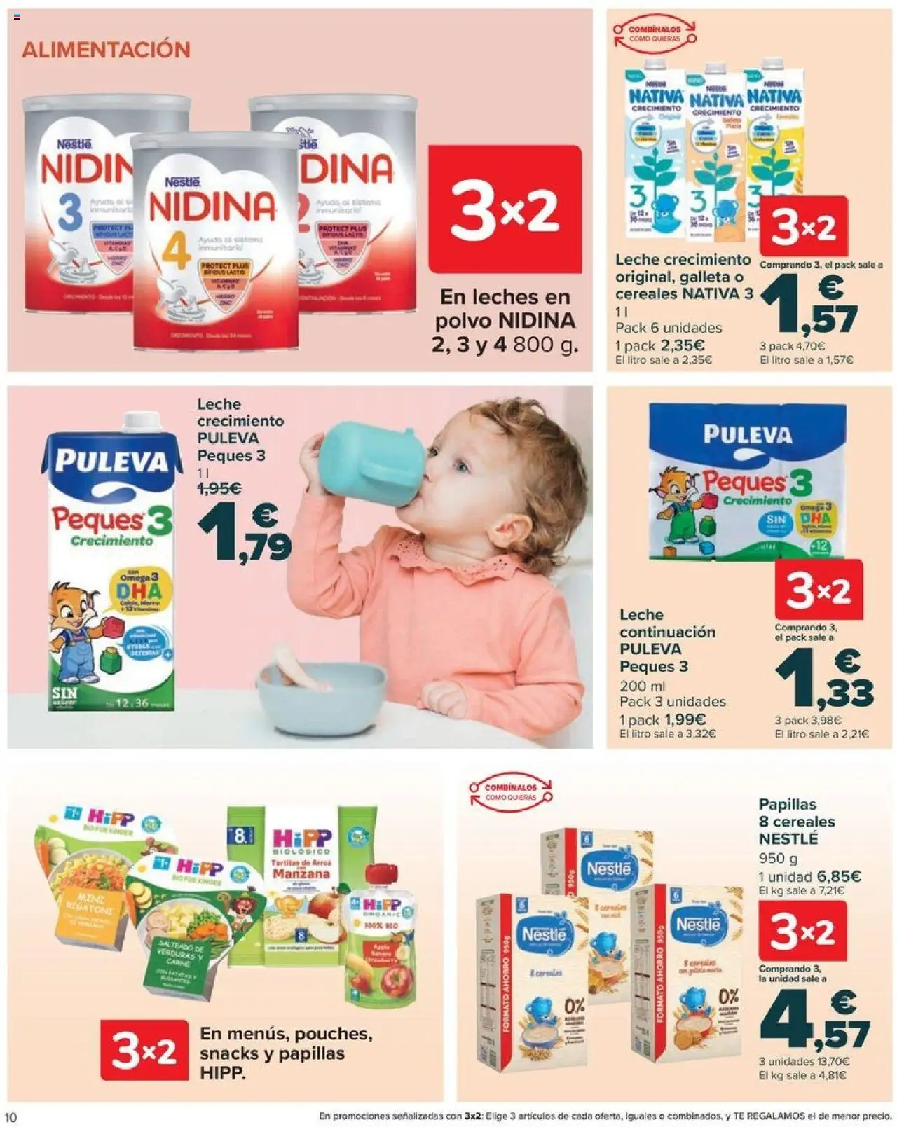 Carrefour - Bebe │ válido desde el 27.08.2025 | Página: 10 | Productos: Polvo, Δοχείο φοντί, Arroz, Cereales
