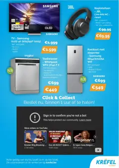 Krëfel - Folder - Voorbeeld van een folder van Krëfel, geldig van 03.01.2026 | Pagina: 6 | Producten: Tv, Koptelefoon, Koelkast, Vaatwasser