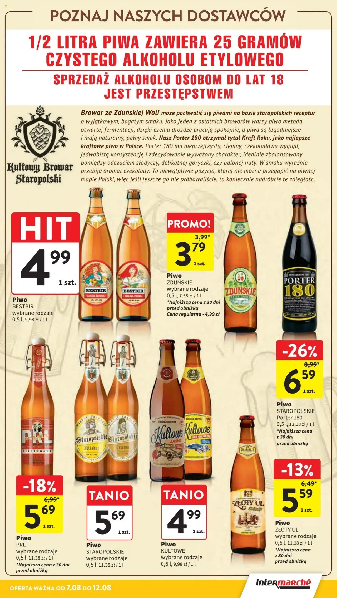 Intermarche Gazetka od 07.08.2025 | Strona: 27 | Produkty: Piwo