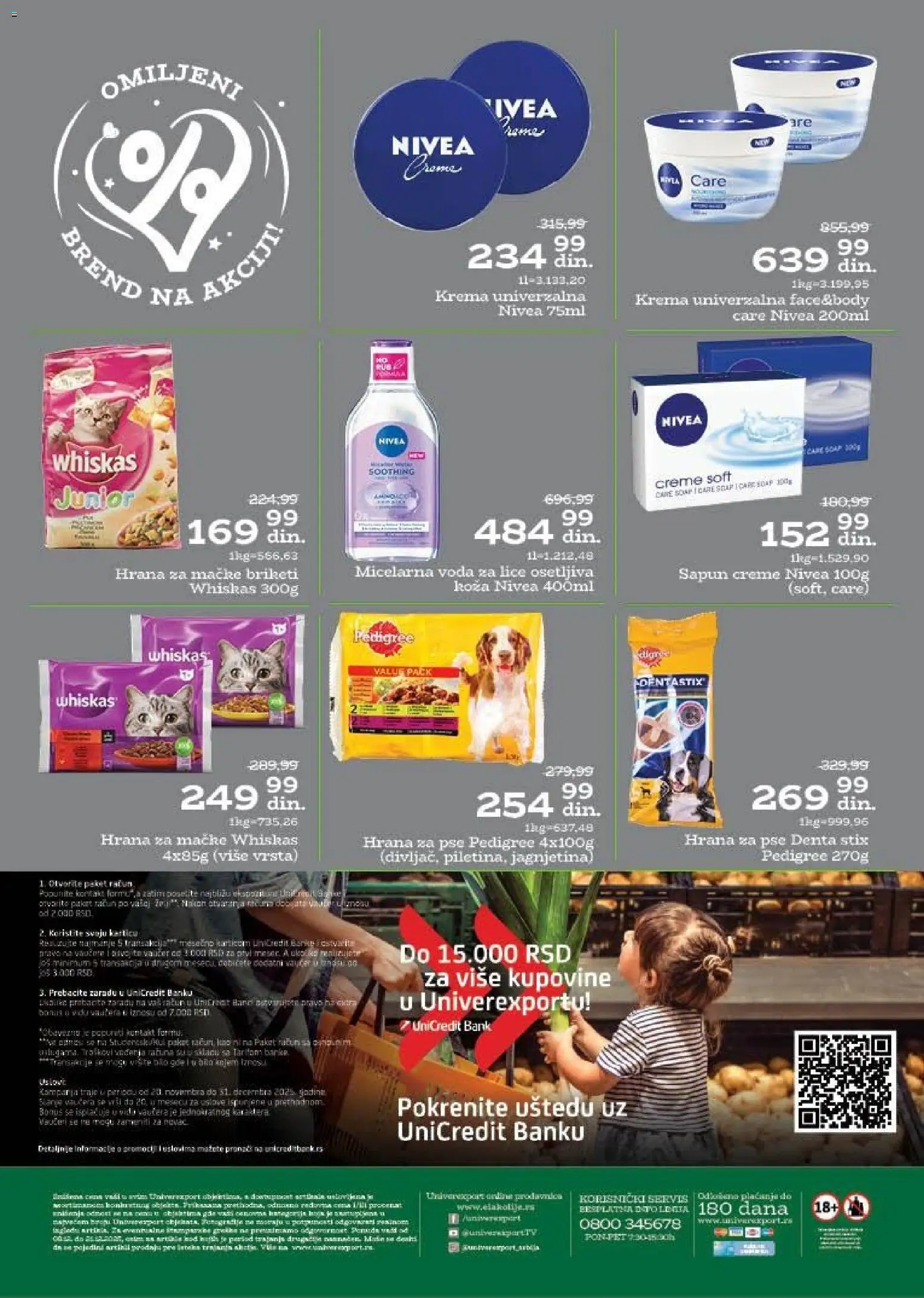 Univerexport katalog - važi od 08.12.2025 | Strana: 32 | Proizvode: Pedigree, Voda, Krema, Sapun