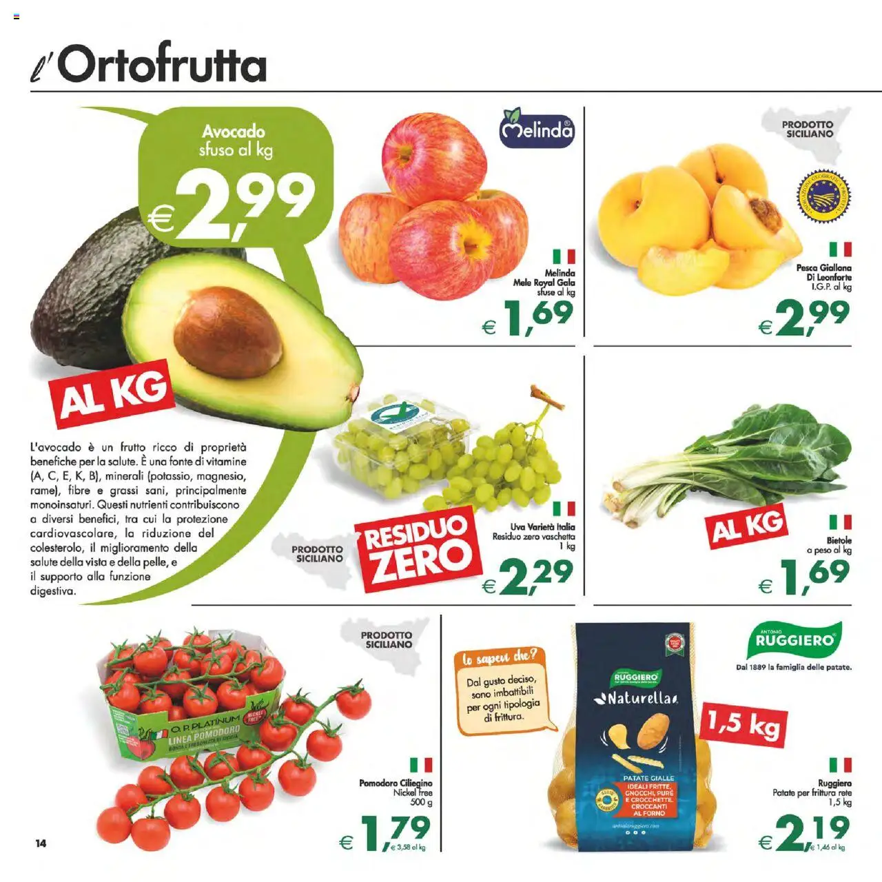 Volantino Decò del 02.09.2025 | Pagina: 17 | Prodotti: Mele, Avocado, Pomodoro, Pesca
