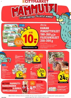Katso K-Citymarket tarjoukset voimassa alkaen 04.08.2025