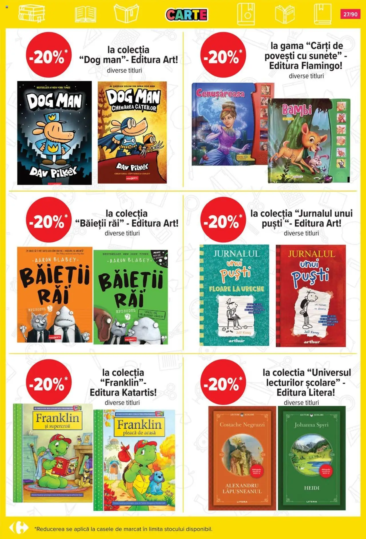 Carrefour catalog - Începe școala – valabil de la 13.08.2025 | Pagină: 28 | Produse: Cărți