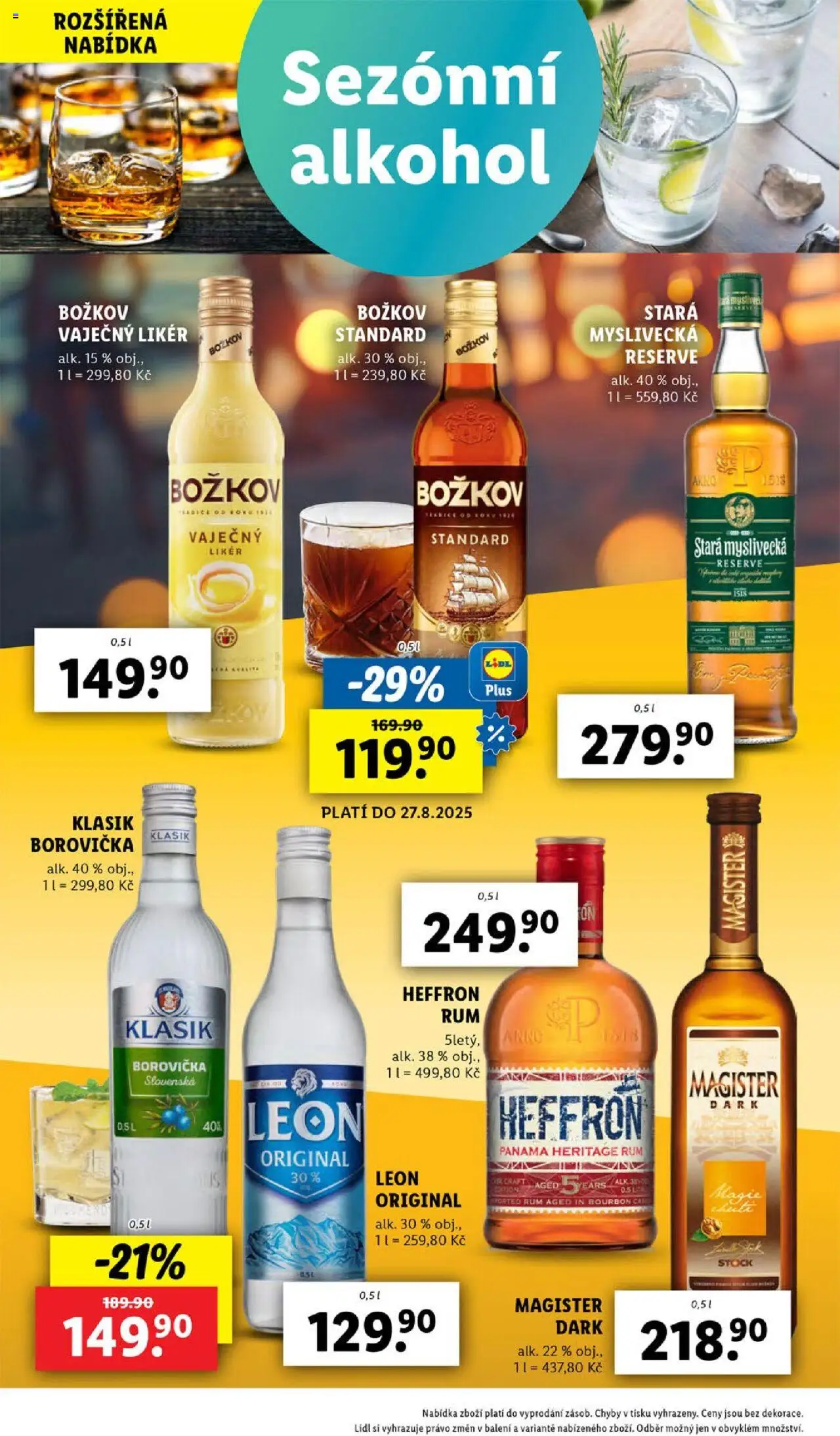 Lidl leták od 28.08.2025 | Strana: 24 | Produkty: Bourbon, Likér, Stará myslivecká, Magister Dark