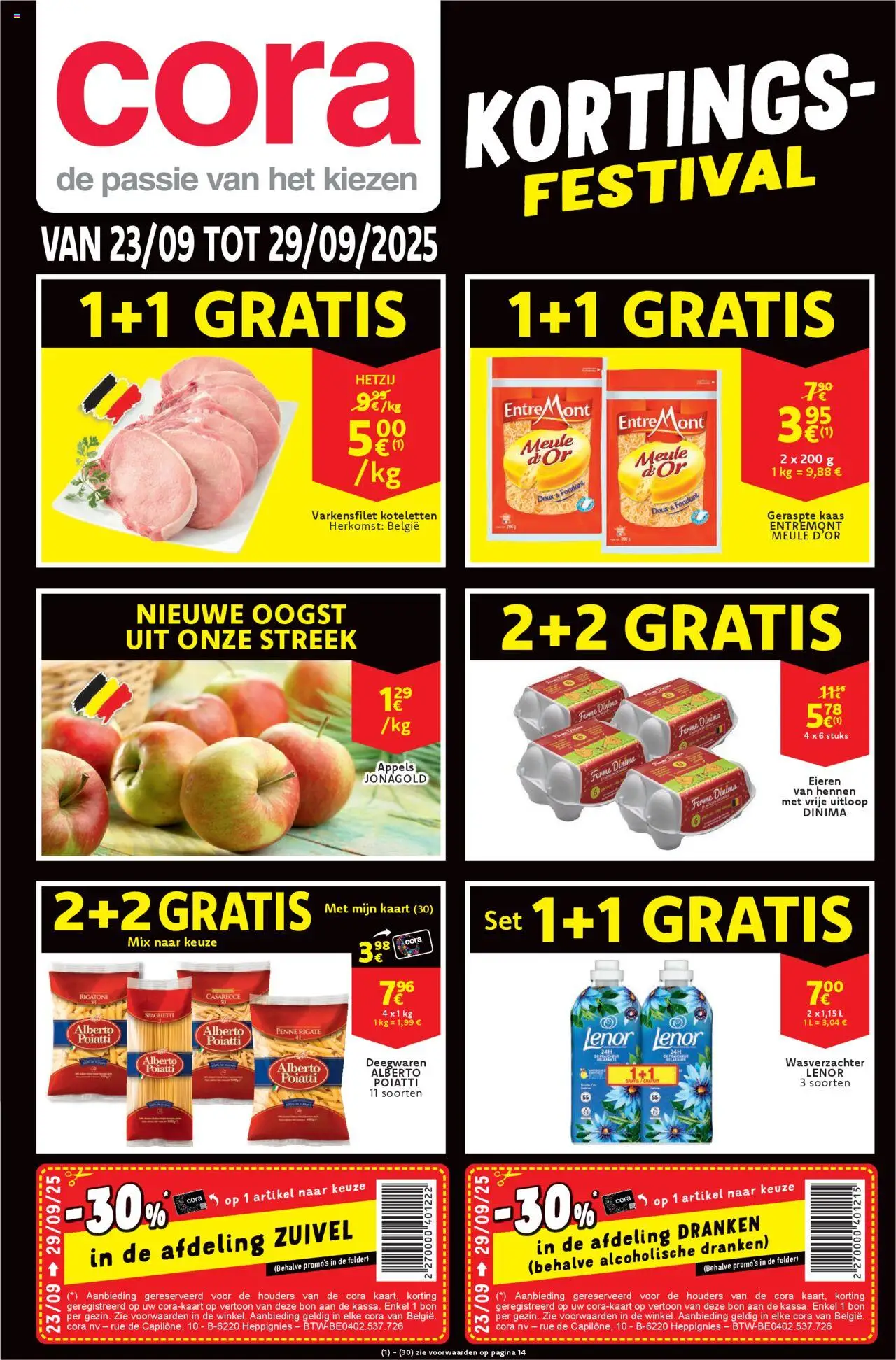  | Pagina: 1 | Producten: Appels, Wasverzachter, Kaas, Koteletten