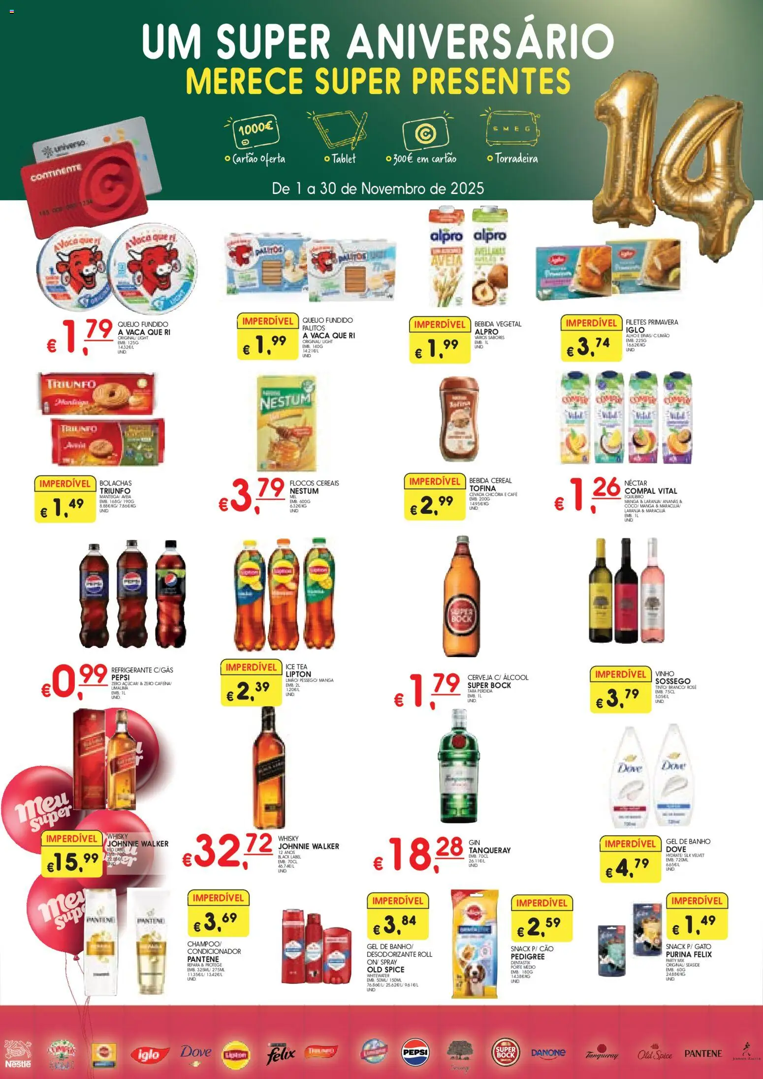 Meu Super Lojas Madeira │ válido de 01.11.2025 | Página: 1 | Produtos: Aveia, Torradeira, Queijo, Vinho