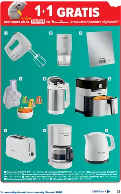 Carrefour folder week 10 - Voorbeeld van een folder van Carrefour, geldig van 04.03.2026 | Pagina: 29 | Producten: Waterkoker, Koffiezetapparaat, Toaster