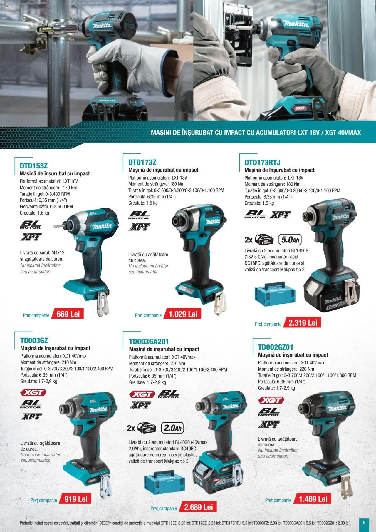 Catalog Makita – valabil de la 01.07.2025 | Pagină: 9 | Produse: Valiză, Curea, Încărcător, Peluş Köpek Yatağı