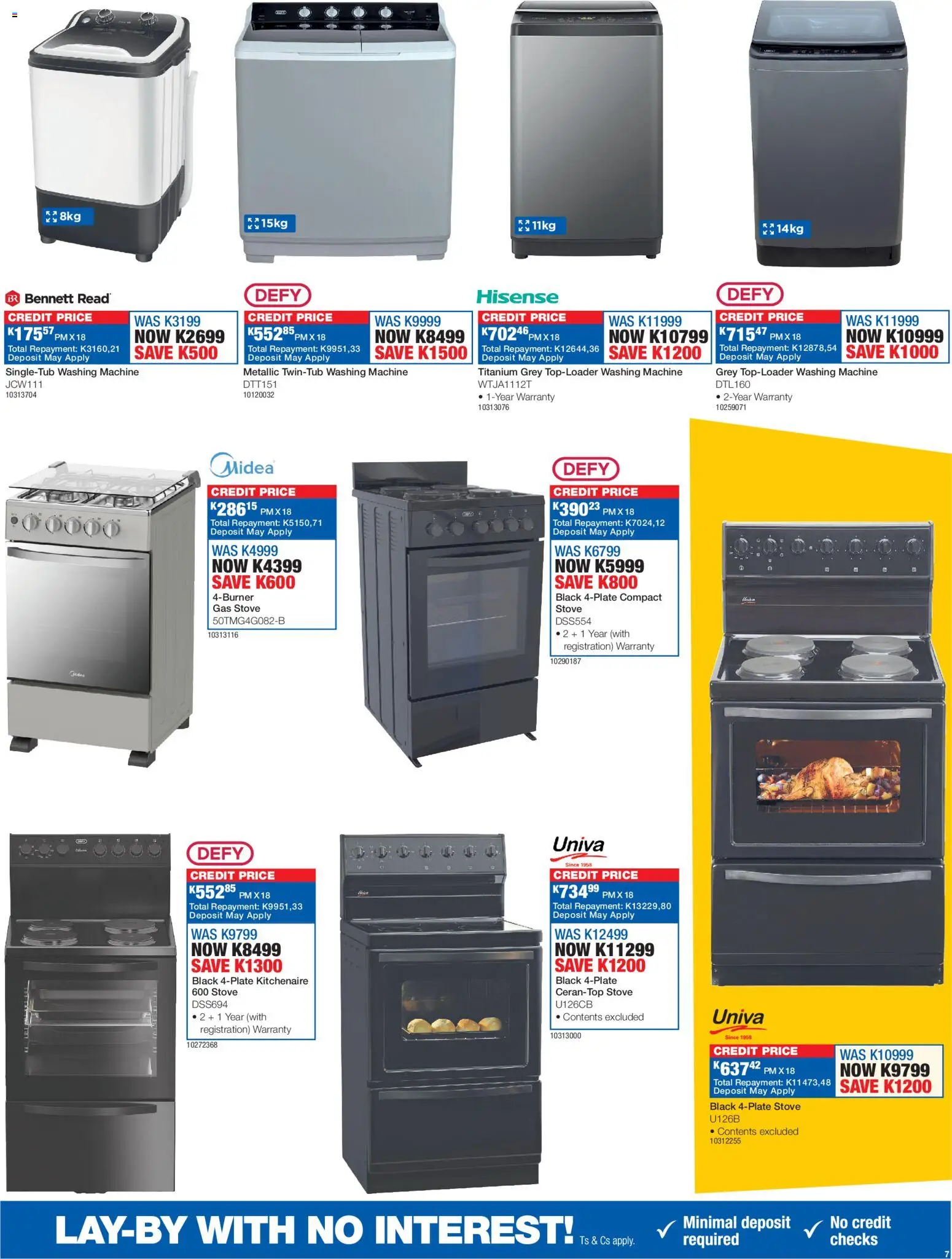 New OK Furniture catalogue – valid from 16.03.2026 | Page: 7 | Products: Washing machine, Stove, Gas stove