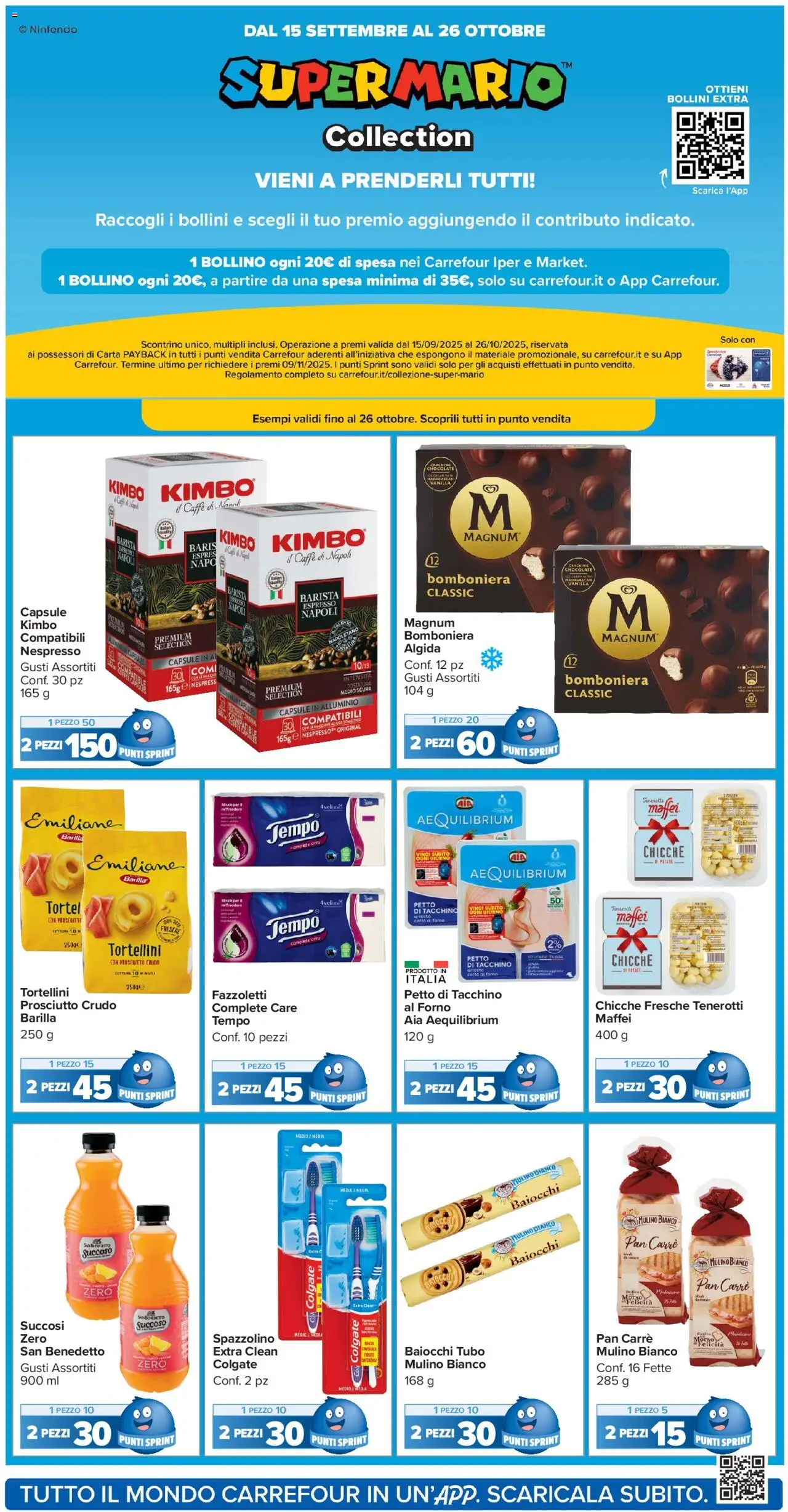 Volantino Carrefour del 10.10.2025 | Pagina: 18 | Prodotti: Prosciutto Crudo, Fazzoletti, Tacchino, Alluminio