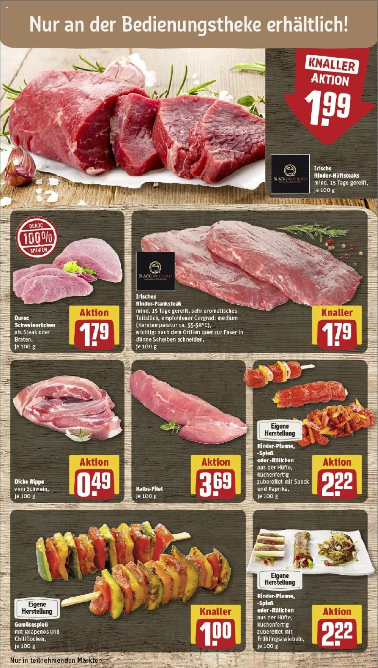 Rewe prospekt Nessetal Ot Goldbach	 - gültig ab dem 08.06.2025 | Seite: 10 | Produkte: Schweinerucken, Steak