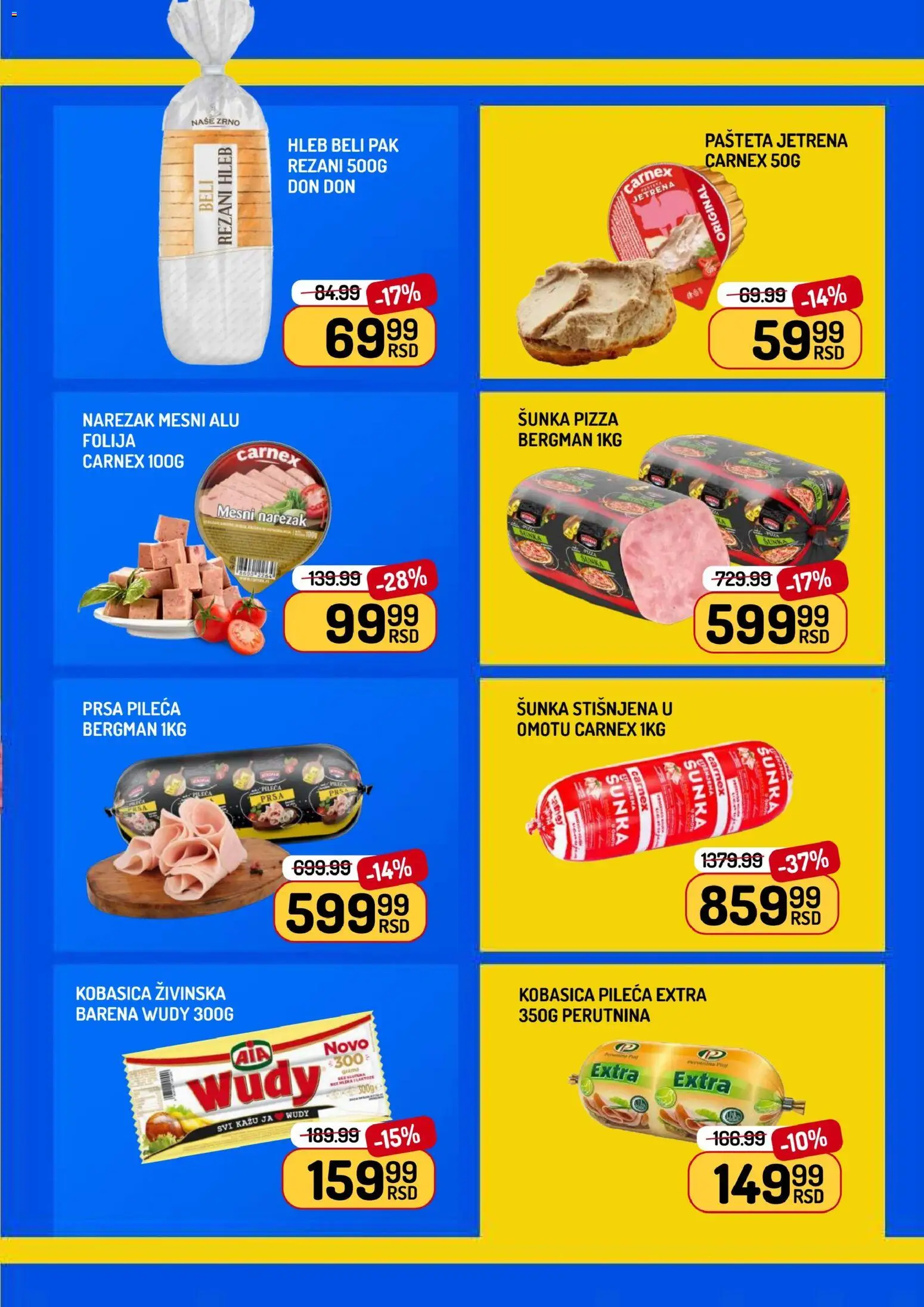 Aman katalog - važi od 30.01.2026 | Strana: 3 | Proizvode: Šunka, Kobasica, Mesni narezak, Pašteta