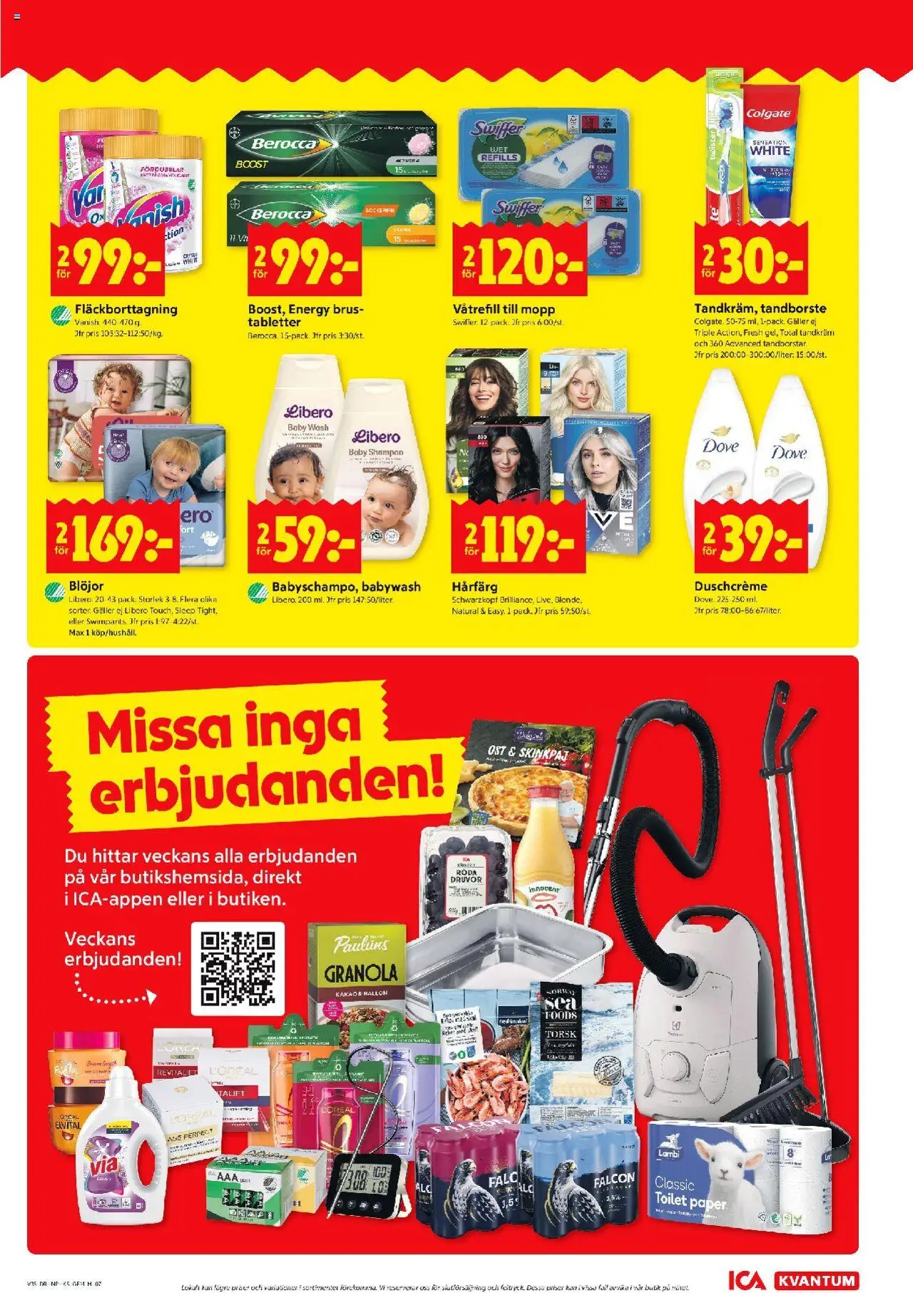 ICA Kvantum reklamblad aktuell från 25.08.2025 | Sida: 7 | Produkter: Galler, Ost, Te, Hallon