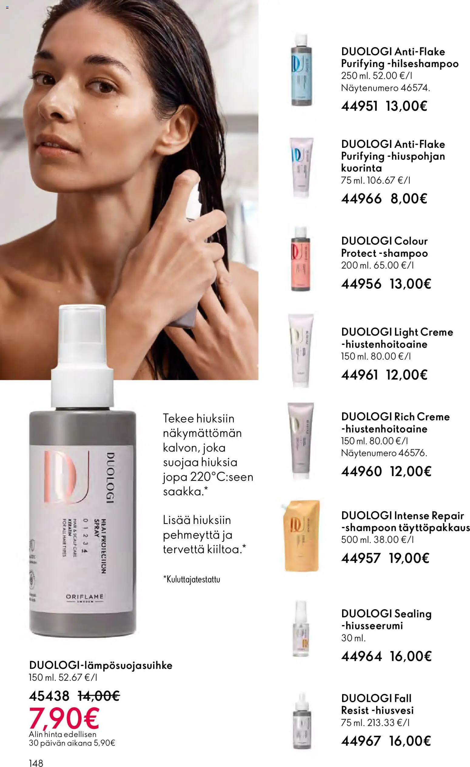 Oriflame - Esite 17 – voimassa 10.12.2025 alkaen | Sivu: 148 | Tuotteet: Shampoo, Hiustenhoitoaine, Kuorinta