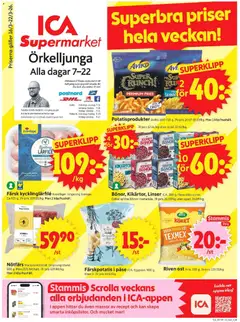 ICA Supermarket - Örkelljunga - Förhandsvisning av reklamblad från butik ICA Supermarket aktuell från 16.03.2026
