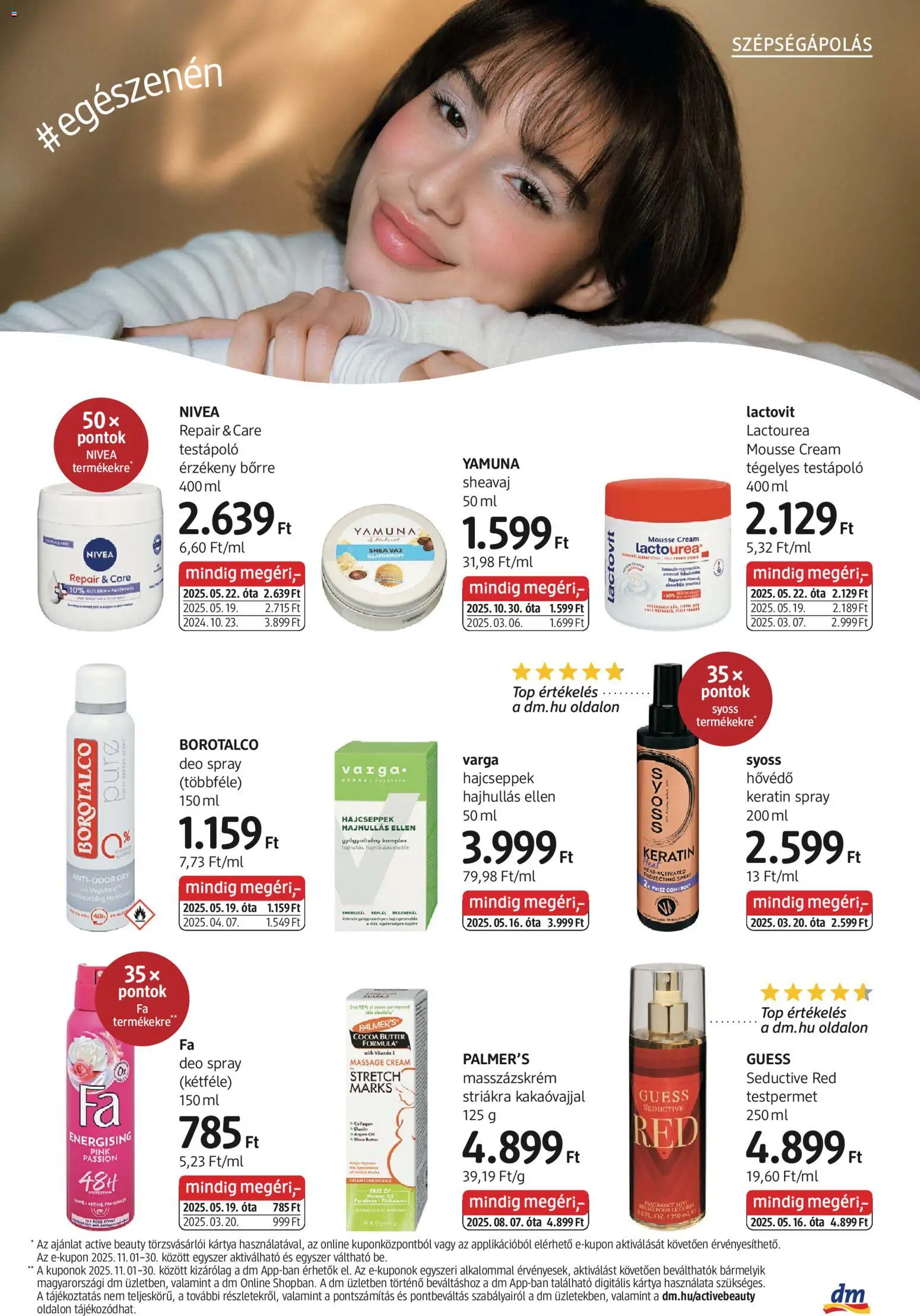DM Drogerie Markt akciós ujság - amely érvényes a következő dátumtól: 30.10.2025 | Oldal: 13 | Termékek: Testpermet, Body, Vaj, Testápoló