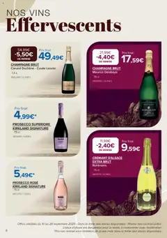  | Page: 8 | Produits: Mais, Crémant, Prosecco, Crémant d'alsace