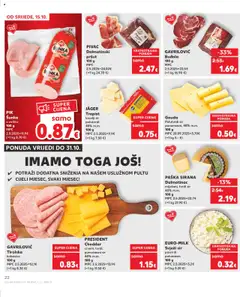 Gouda, Polutvrdi sir punomasni, 48% m.m. 100 g - Pregled kataloga iz trgovine Kaufland, vrijedi od 15.10.2025 | Stranica: 22