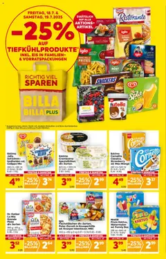 Billa Flugblatt gültig ab 17.07.2025 | Seite: 2 | Produkte: Rizsliszt, Eis, Pizza, Fisch