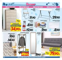 Anteprima del volantino SuperConveniente volantino valido a partire dal 27.03.2026 | Pagina: 30 | Prodotti: Scarpiera, Sedia, Appendiabiti, Guanciale