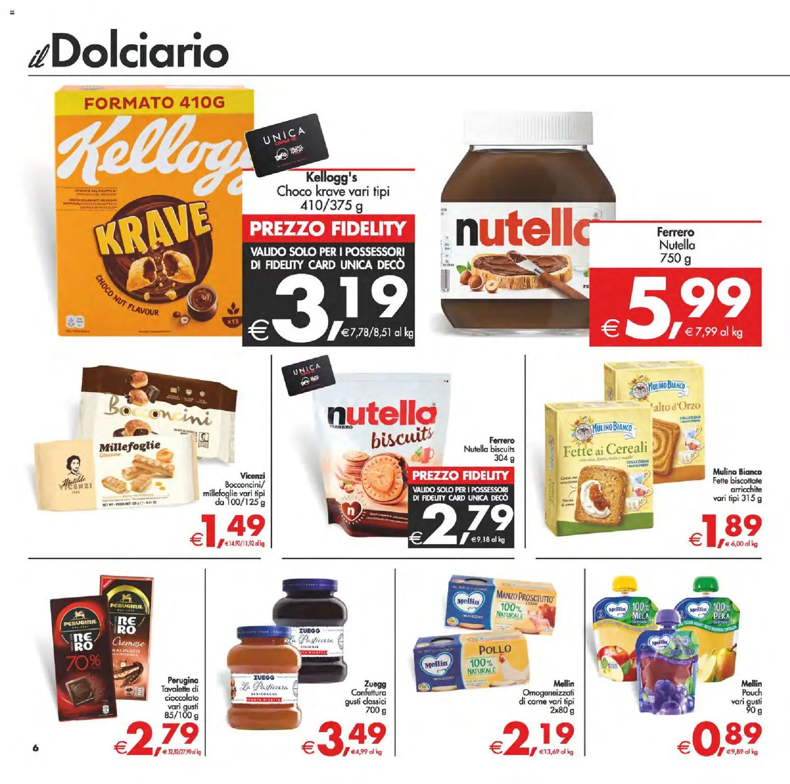 Volantino Decò del 06.03.2026 | Pagina: 6 | Prodotti: Manzo, Cereali, Pera, Radio