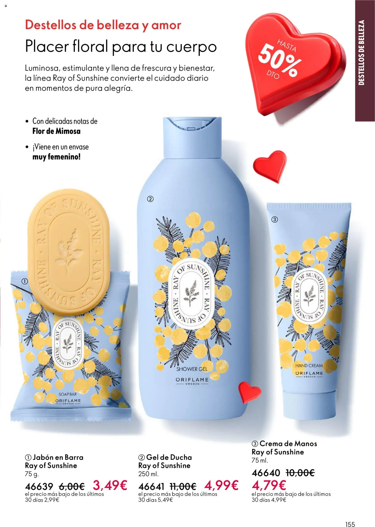 Oriflame - Catálogo Campaña 2 │ válido desde el 28.01.2026 | Página: 155 | Productos: Crema de manos, Gel de ducha, Jabón en barra, Ducha