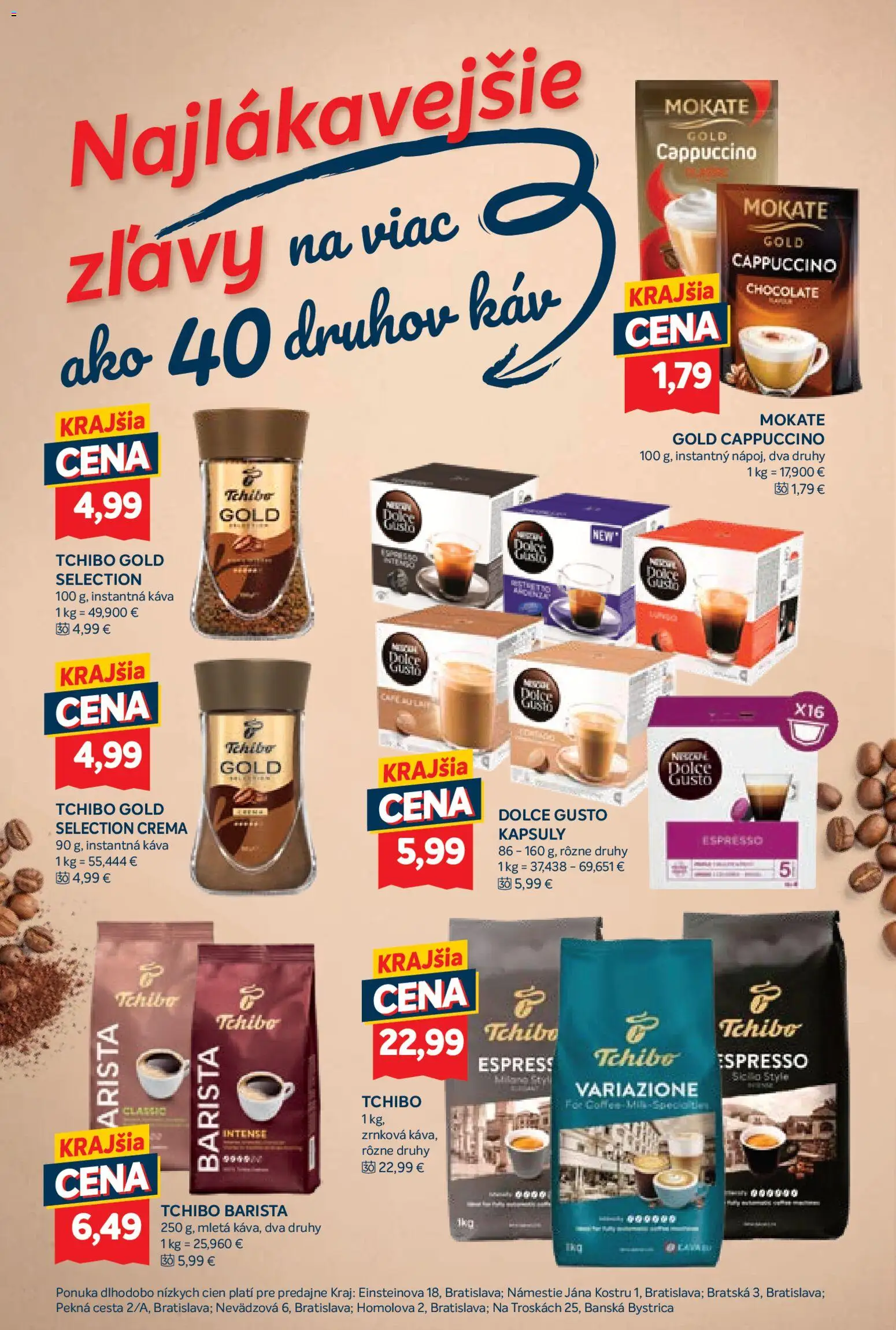 Nové Kraj akcie – leták je platný od 26.03.2026 | Strana: 14 | Produkty: Dolce Gusto, Káva, Barista
