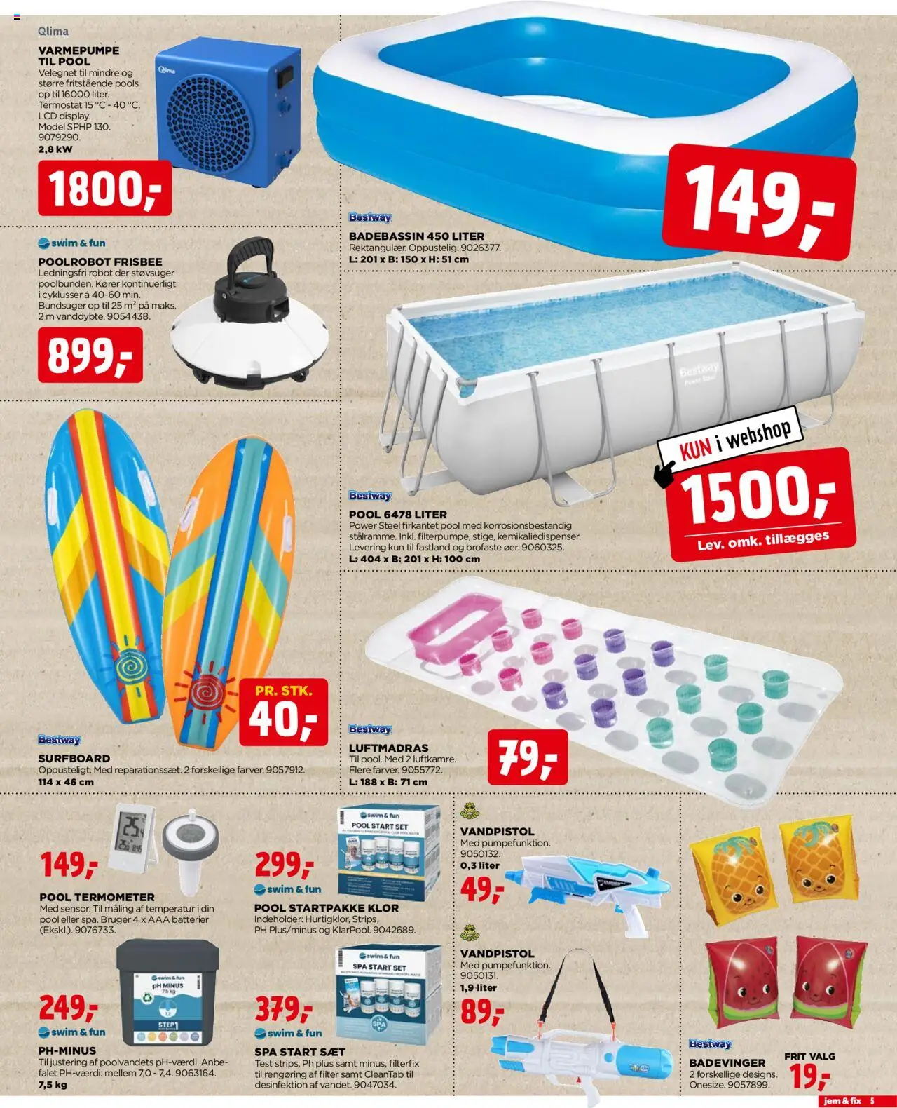 Jem & fix Tilbudsavis gyldig fra 29.06.2025 | Side: 5 | Produkter: Batterier, Termometer, Maling, Støvsuger