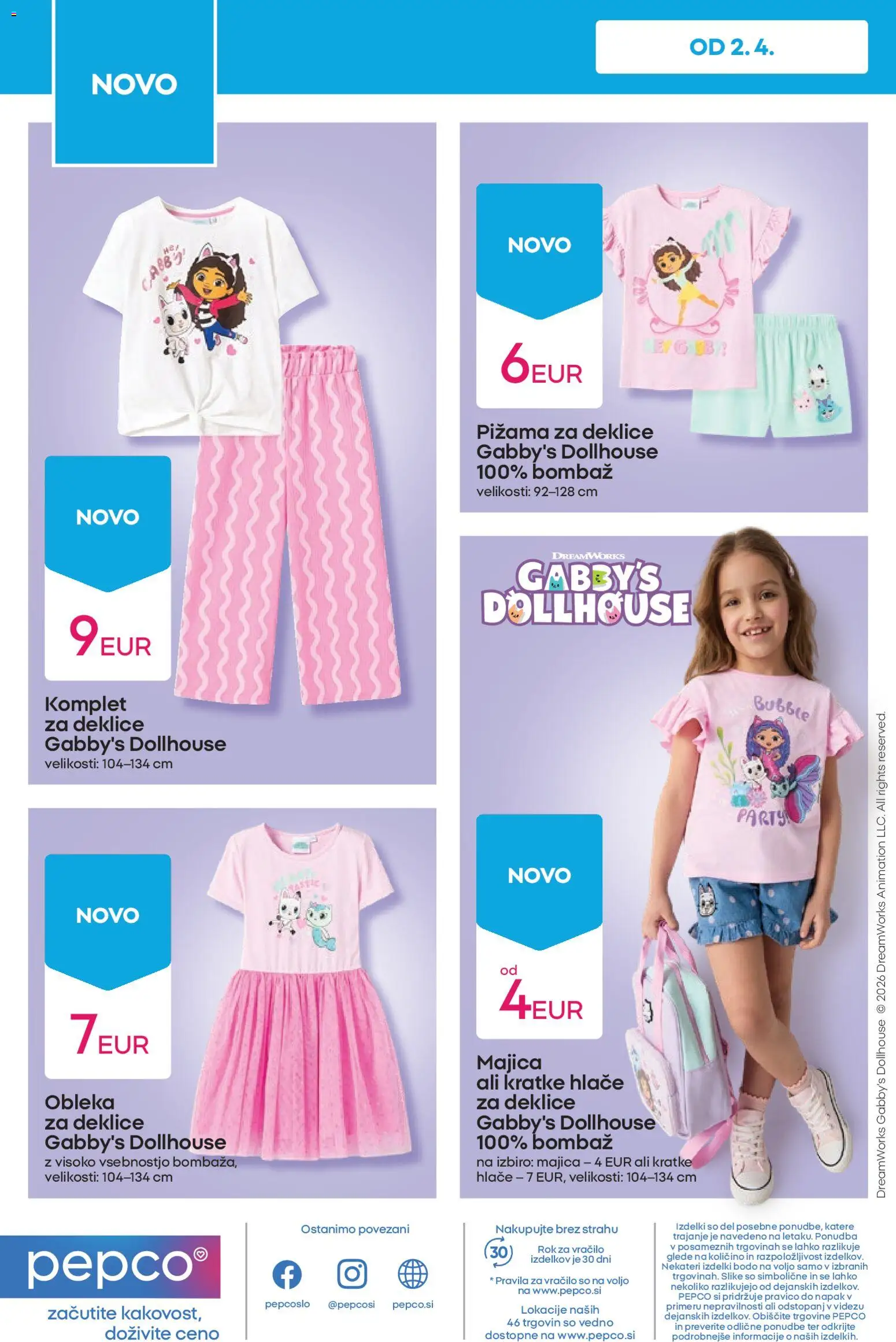 Novi Pepco katalog ponudbe – veljaven od 09.04.2026 | Stran: 12 | Izdelki: Pižama, Majica, Hlace, Kratke hlace
