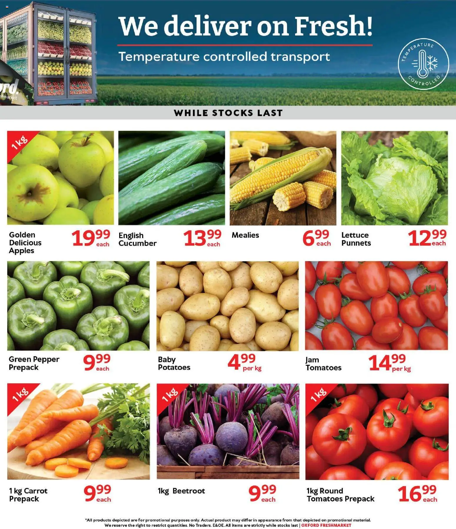 New Oxford Freshmarket catalogue – valid from 28.01.2026 | Page: 9 | Products: Apples, Tomatoes, Potatoes, Pepper