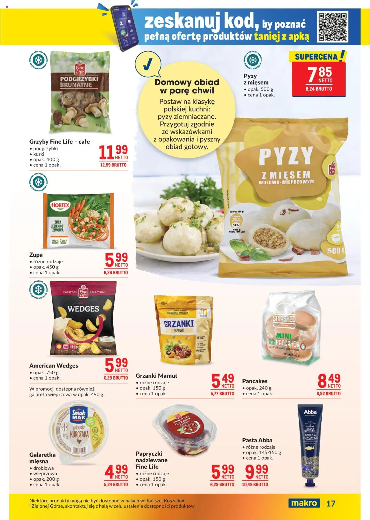 Makro Gazetka od 14.10.2025 | Strona: 17 | Produkty: Galaretka, Zupa, Pancakes