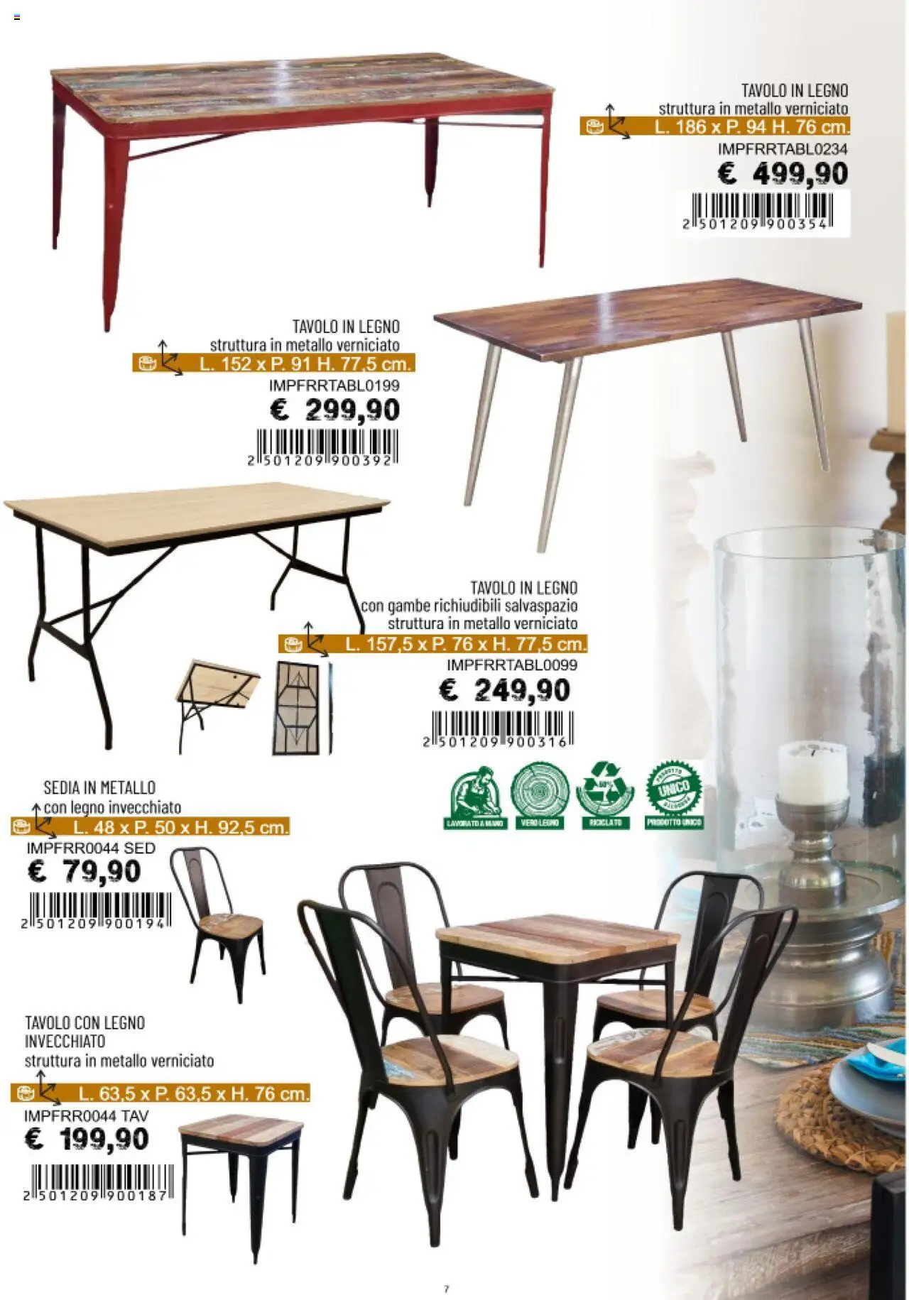Volantino La Prealpina del 27.09.2024 | Pagina: 6 | Prodotti: Tavolo, Sedia