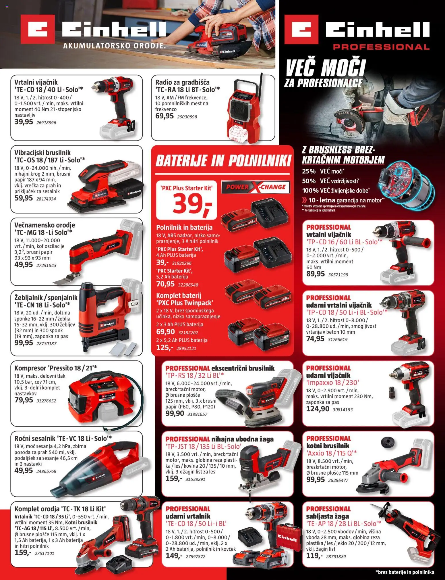 Novi Bauhaus katalog ponudbe – veljaven od 18.03.2026 | Stran: 14 | Izdelki: Radio, Baterije, Orodje, Pas