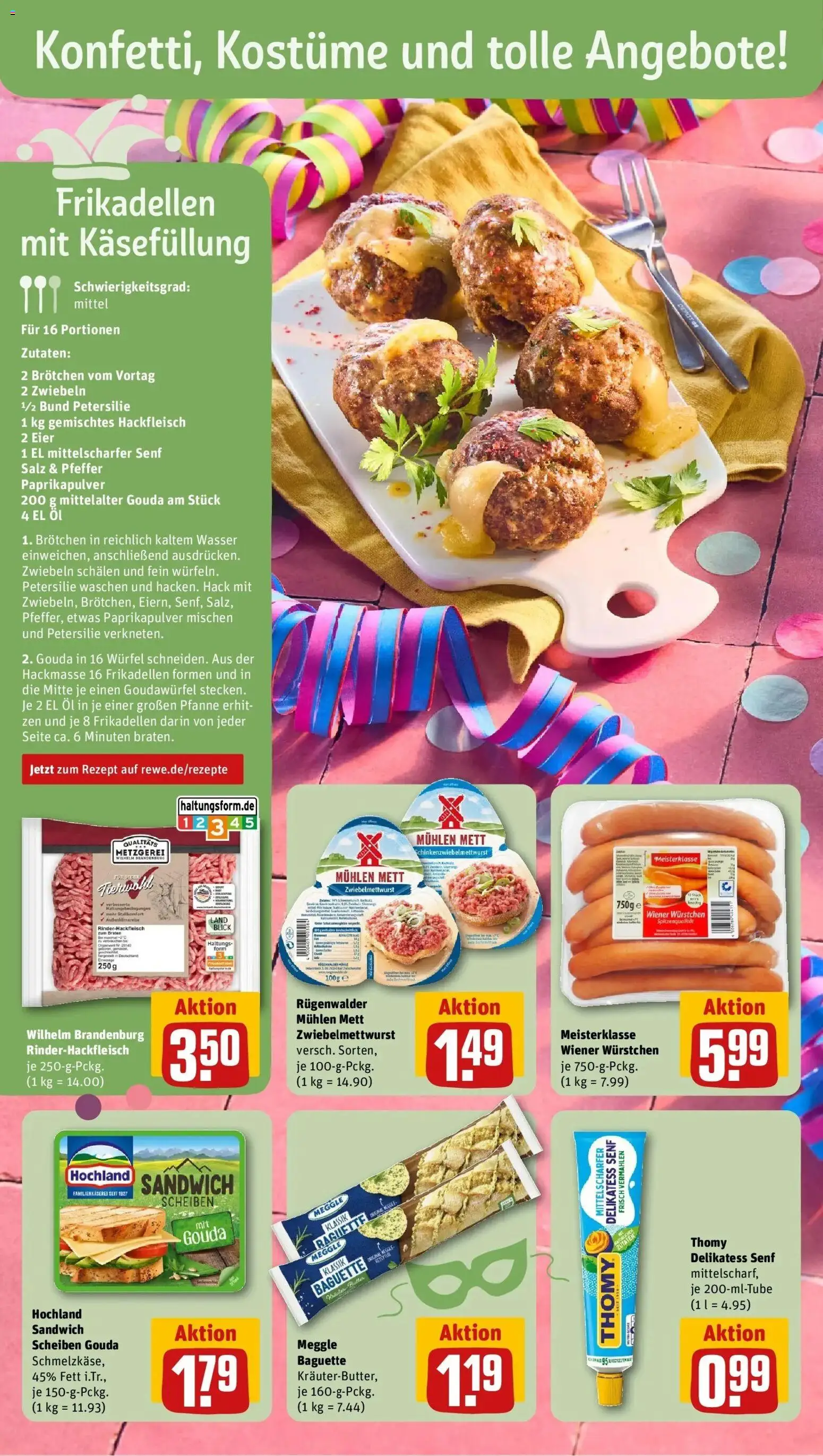 Rewe prospekt Frankfurt	 – gültig ab 09.02.2026 | Seite: 8 | Produkte: Wiener wurstchen, Öl, Raclette, Hackfleisch